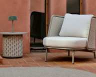 Zona de lectura a la terrassa