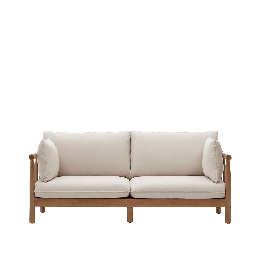 Sacova 2 seater sofa made from solid eucalyptus wood 195 cm Kave Home