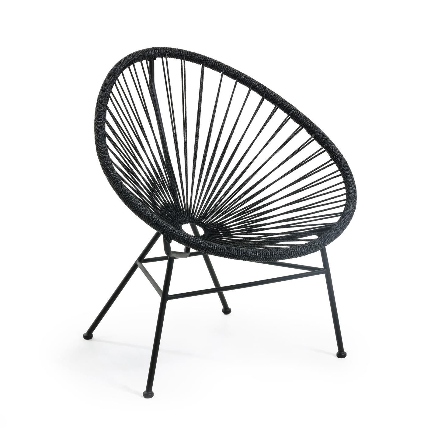 Kave Home - Fauteuil Samantha zwart - Kave Home - Fauteuil Samantha zwart -