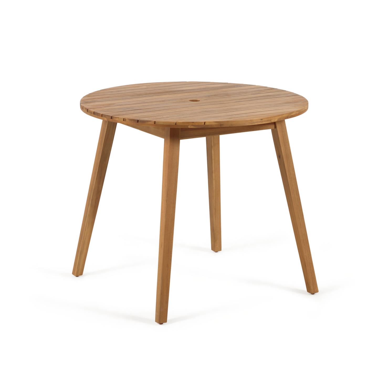 Kave Home - Vilma ronde buitentafel gemaakt van massief acaciahout Ø 90 cm FSC 100% - Kave Home - Vilma ronde buitentafel gemaakt van massief acaciahout Ø 90 cm FSC 100% -
