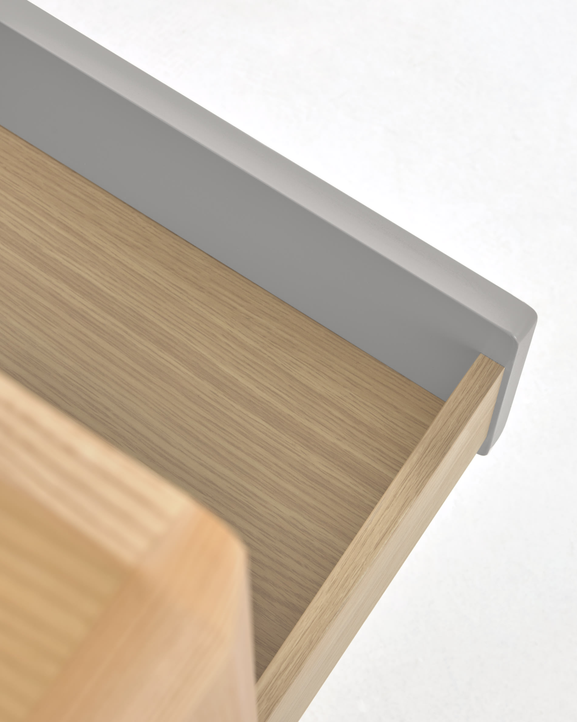 Anielle solid and ash veneer chest of three drawers 99 x 78.5 cm