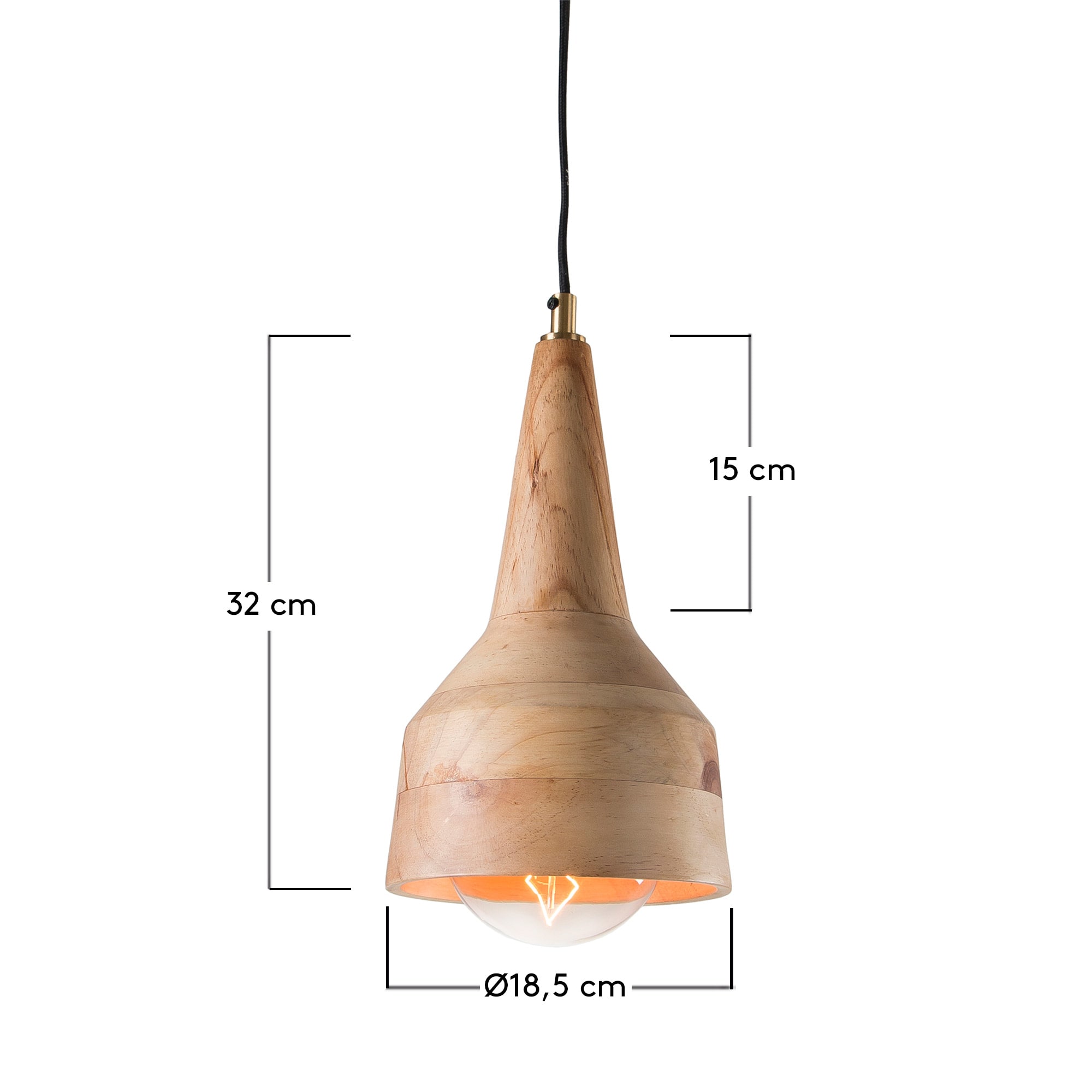 앨리 펜던트 램프 18.5cm - 크기