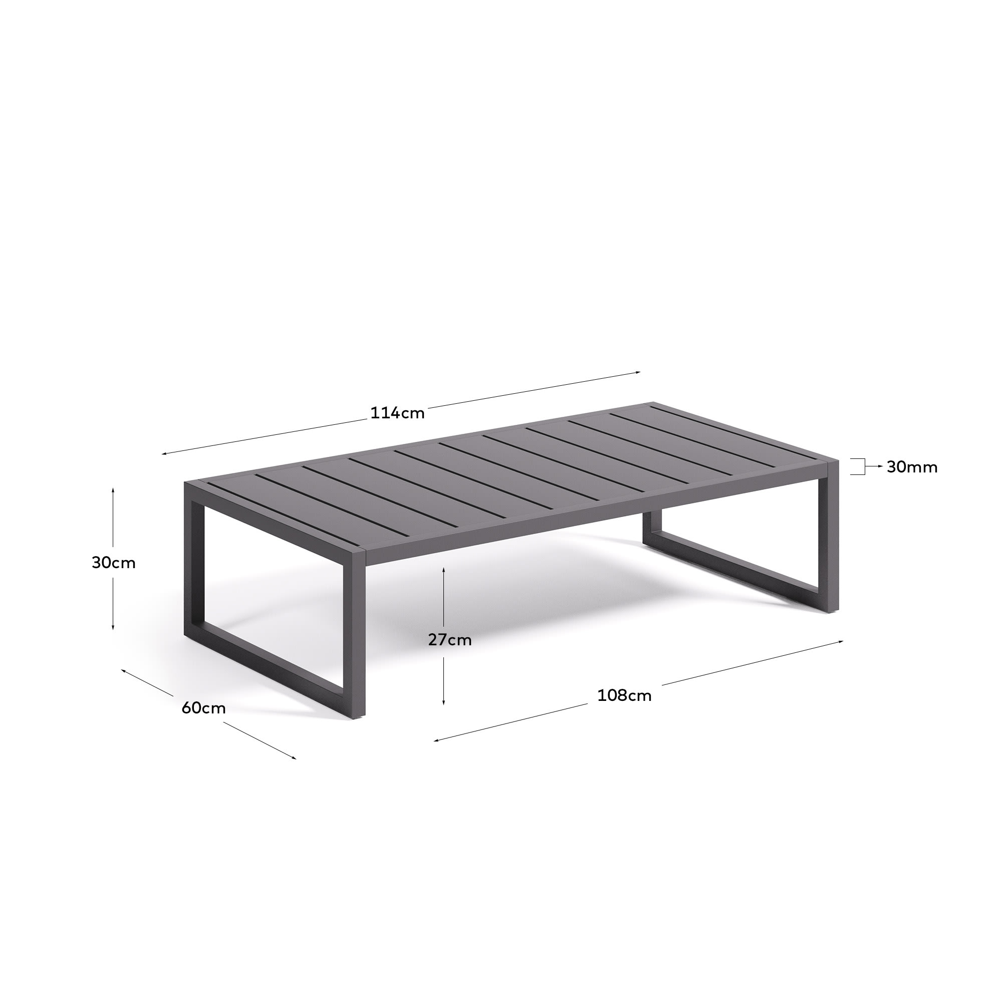 Black outdoor coffee table deals with storage