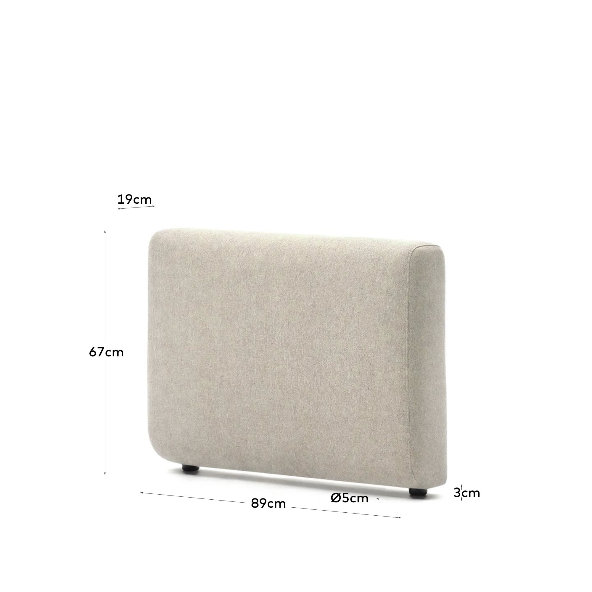 Neom sofa arm in beige FSC Mix Credit