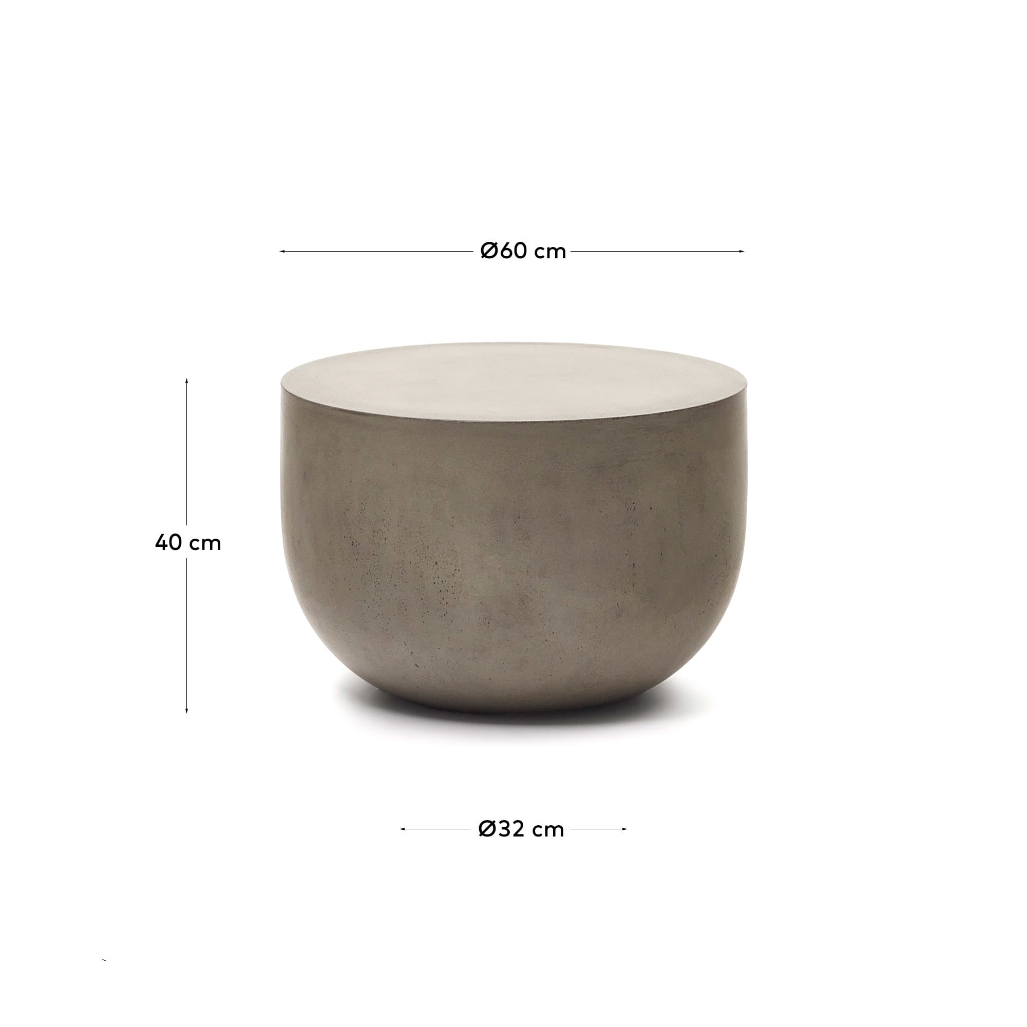 Garbet cement coffee table, Ø 60 cm