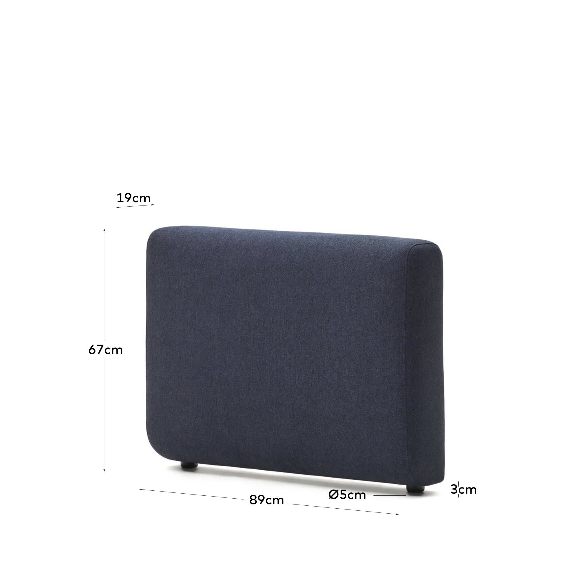 Neom sofa arm in blue FSC Mix Credit