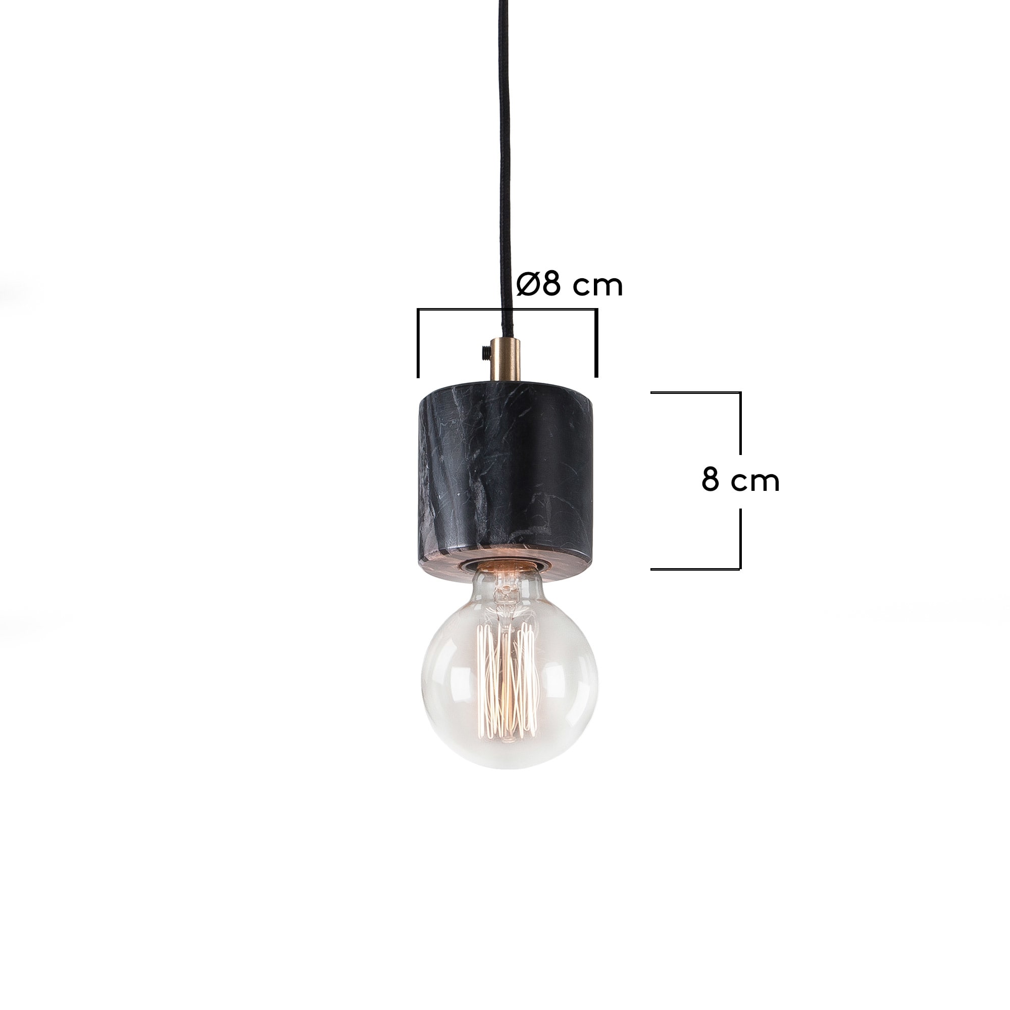 Campus pendant lamp black - sizes