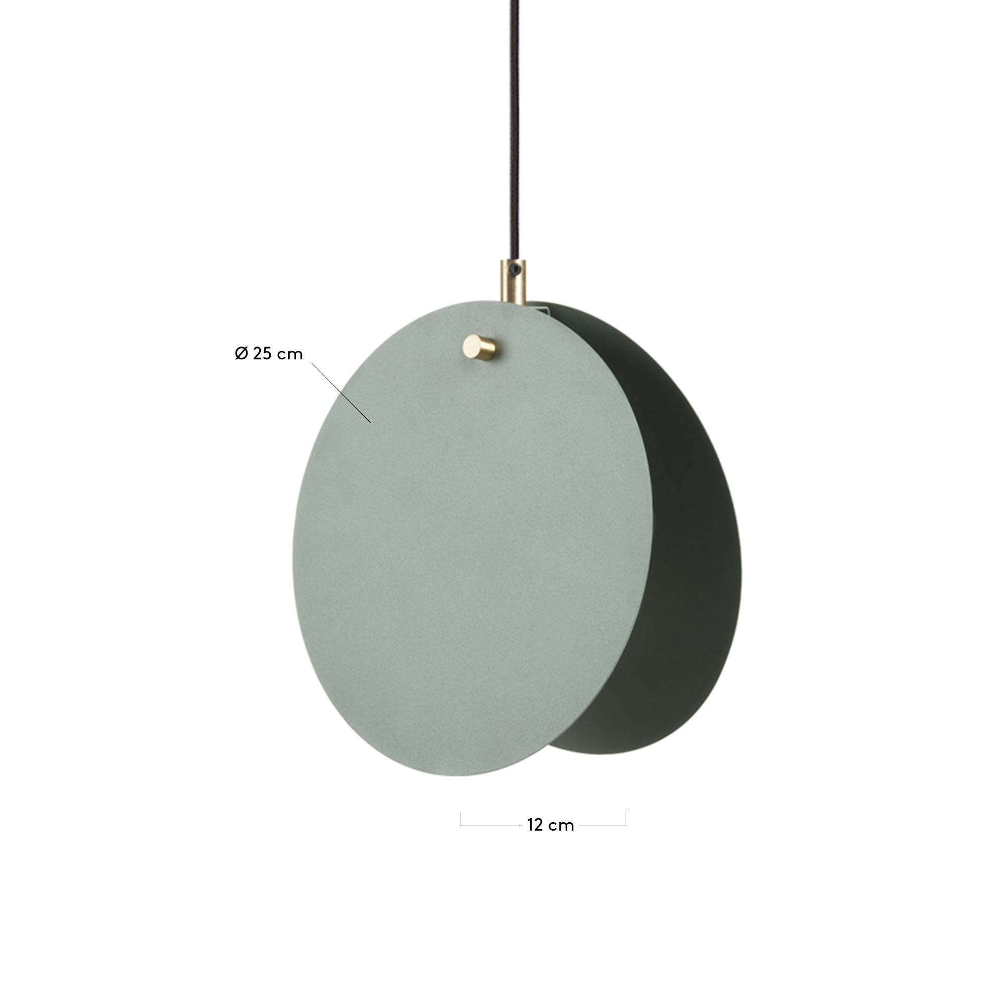 Monica pendant lamp green - sizes