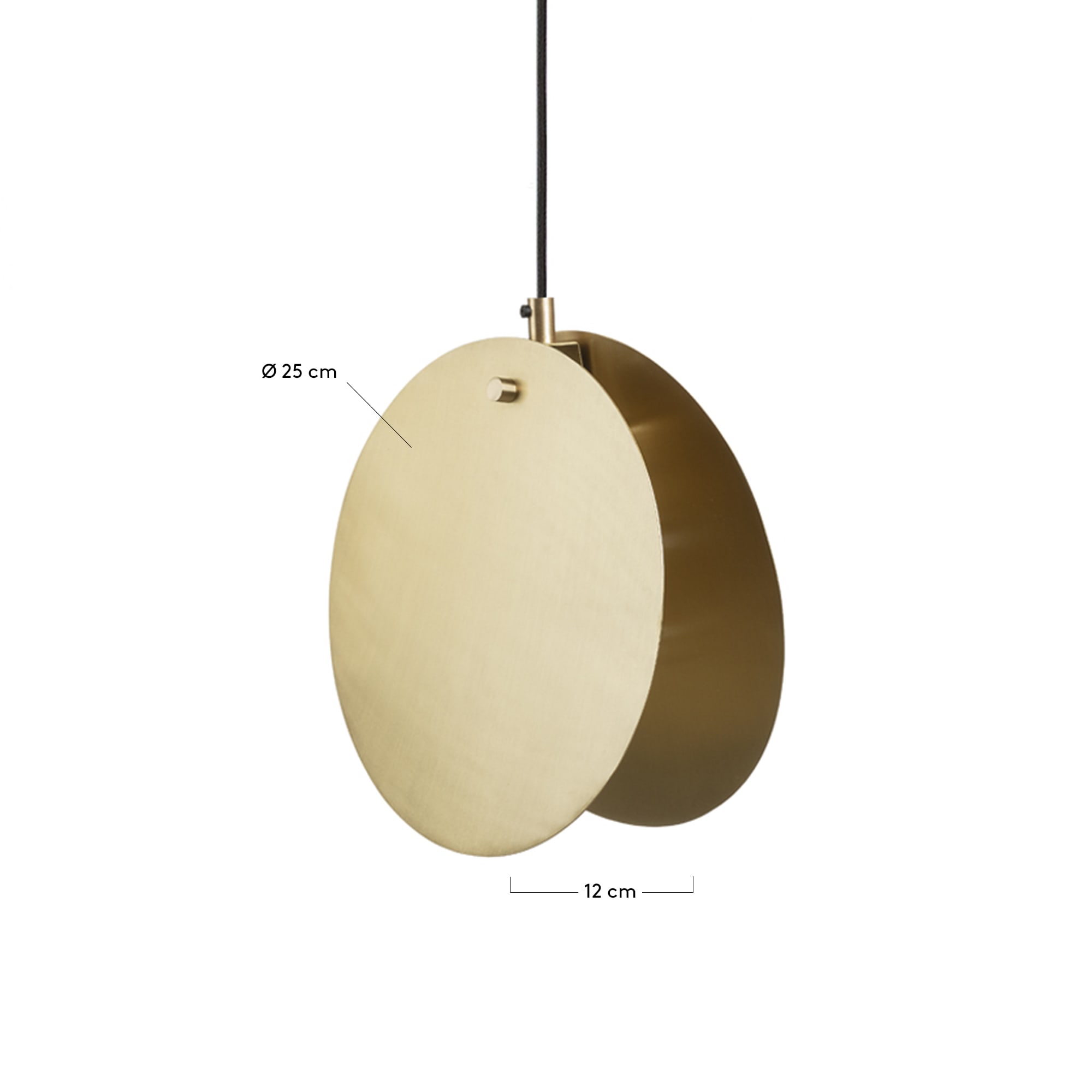 Monica pendant lamp brass - sizes