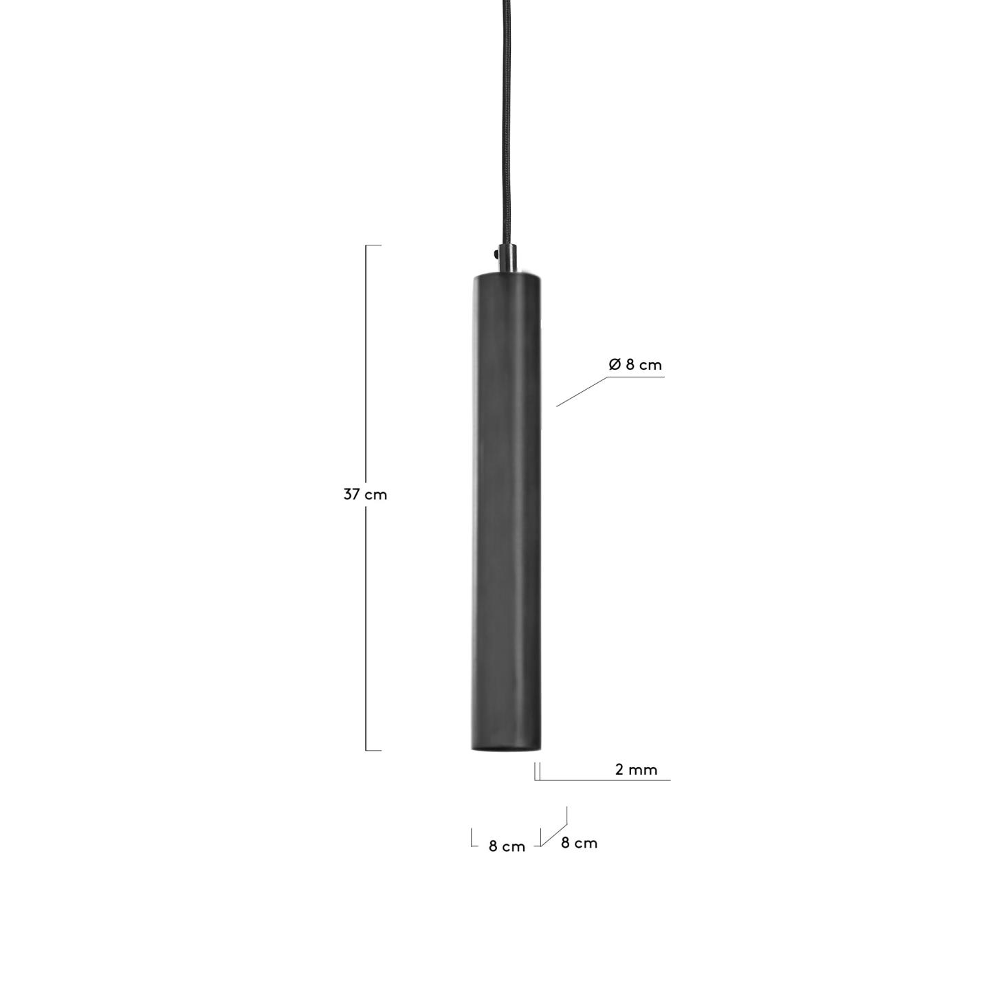 Black Maude pendant lamp - sizes