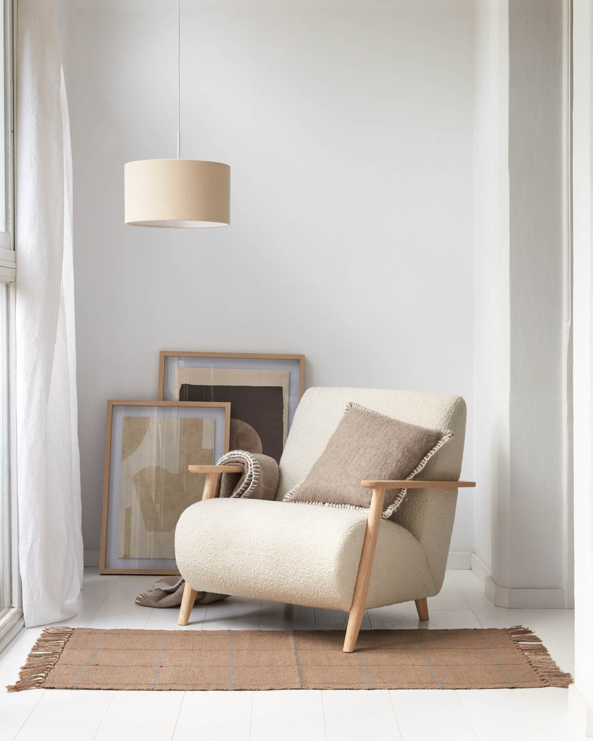 Home Sweet Home Moderne hanglamp Armis voor lampenkap | lichtarmatuur | 10/10/89cm | Bruin | hanglamp gemaakt van Metaal | E27 | voor lampenkap | lichtarmatuur met doorsnede max.55cm