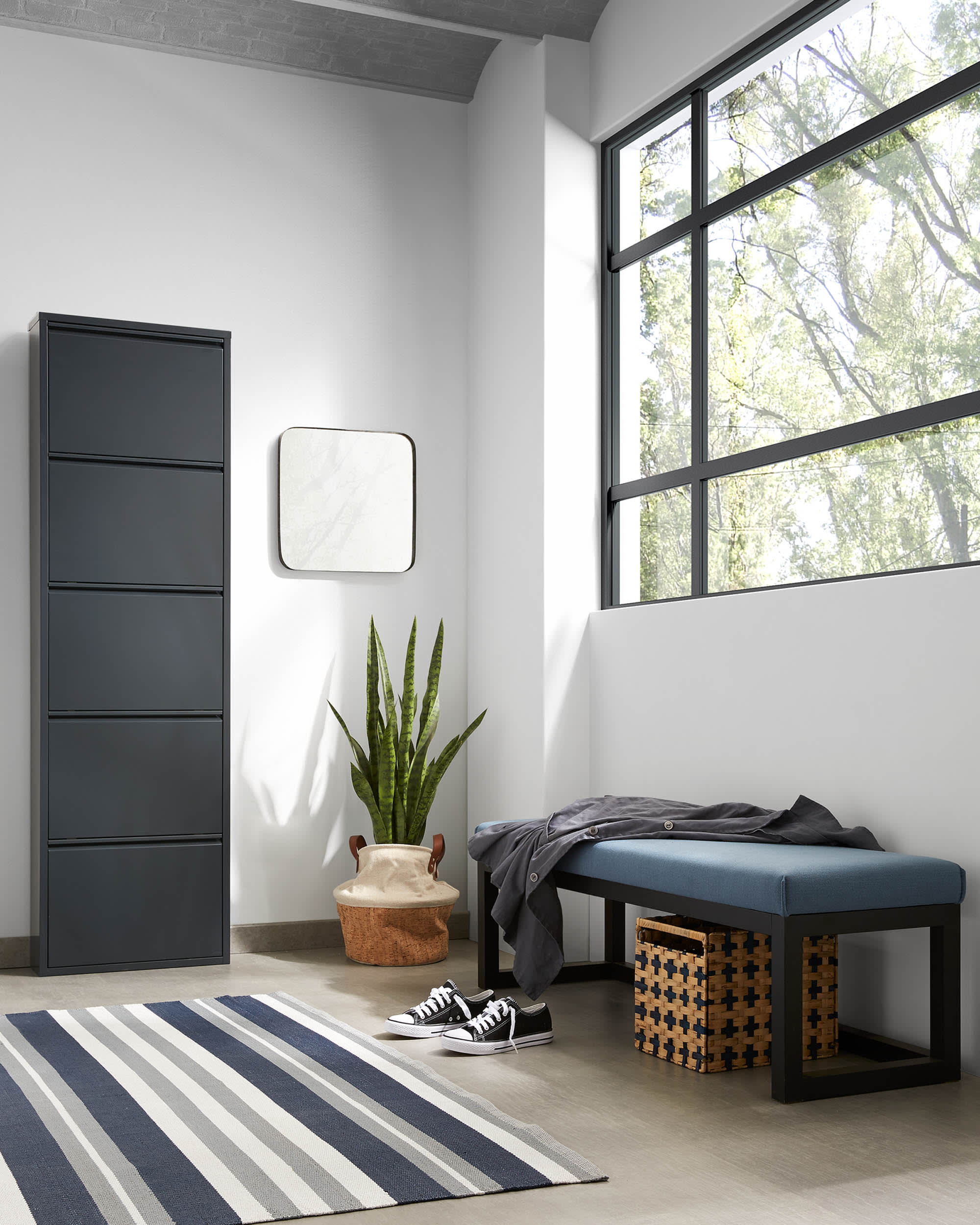 Meuble à chaussures Ode 50 x 168,5 cm 5 portes — Kave Home