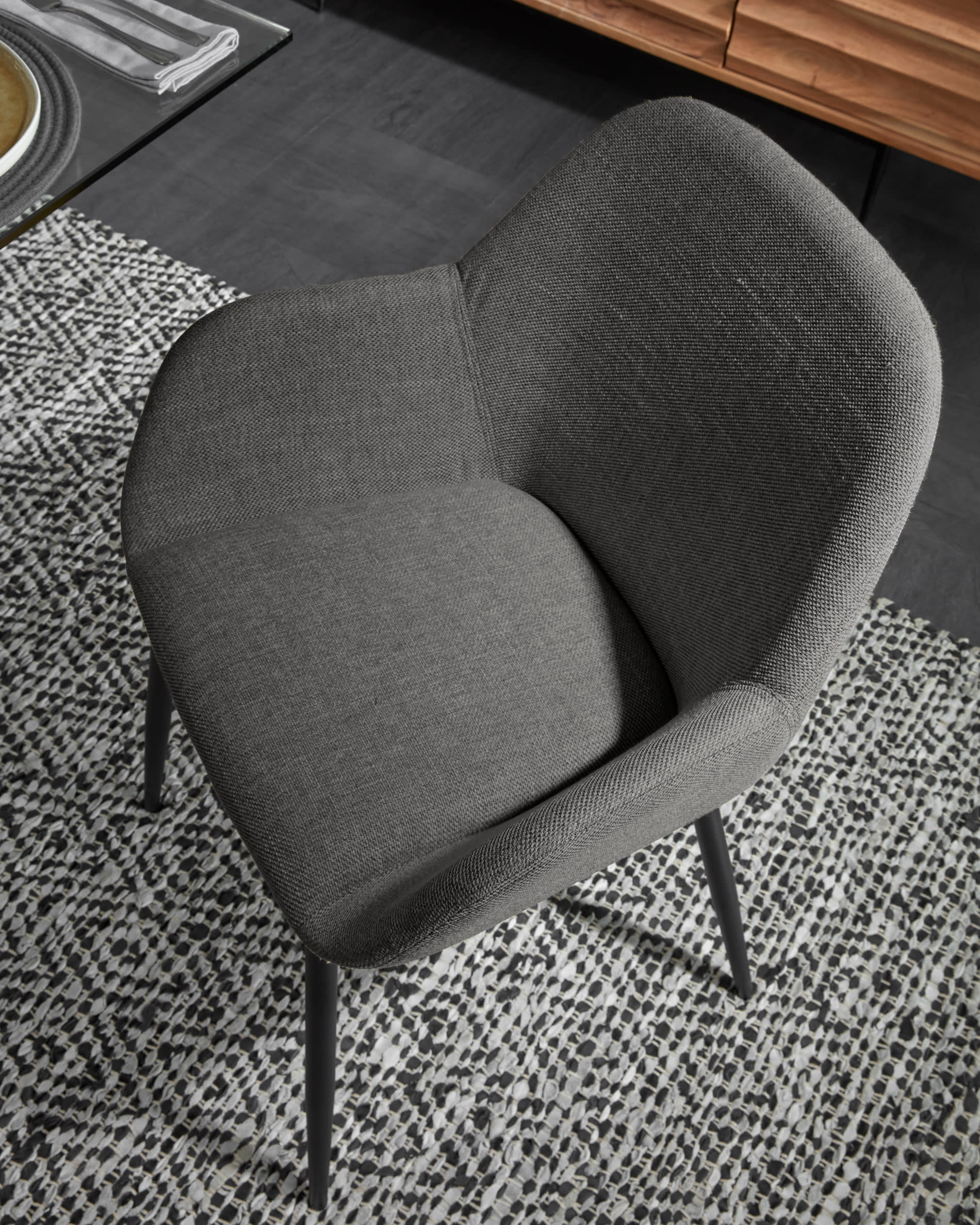Konna dark grey chair FR