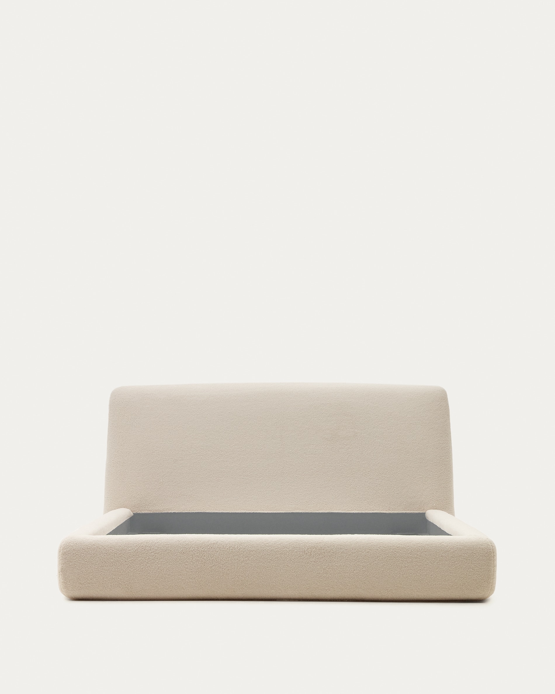 Martina bed cover in ecru bouclé for a 160 x 200 cm mattress