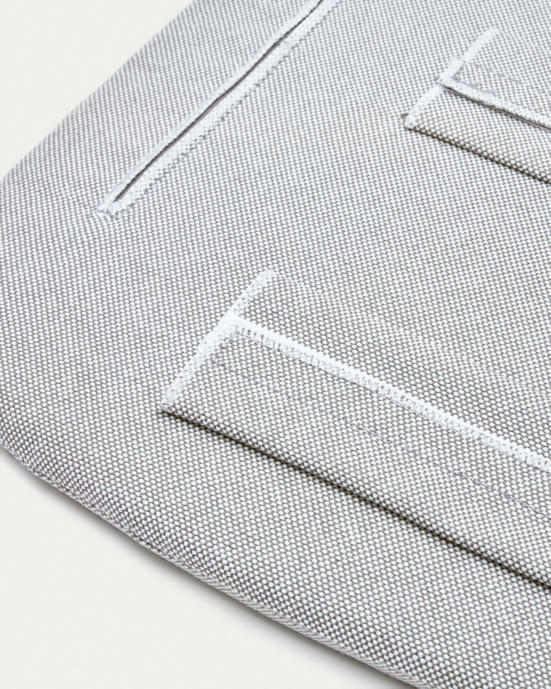 Joncols chair cushion in grey, 43 x 41 cm
