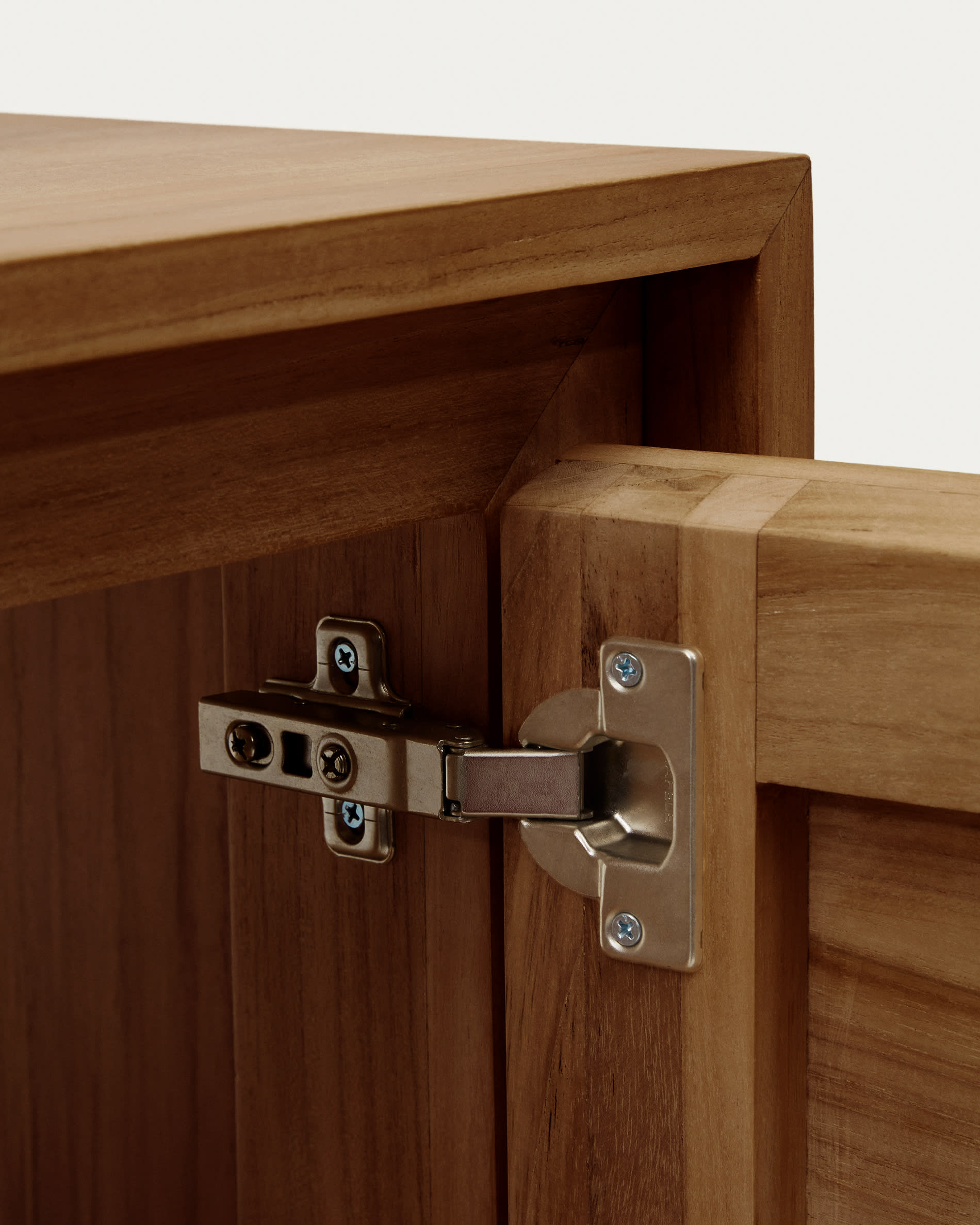 Kenta bathroom furniture in solid teak wood with a walnut finish, 60 x 45 cm