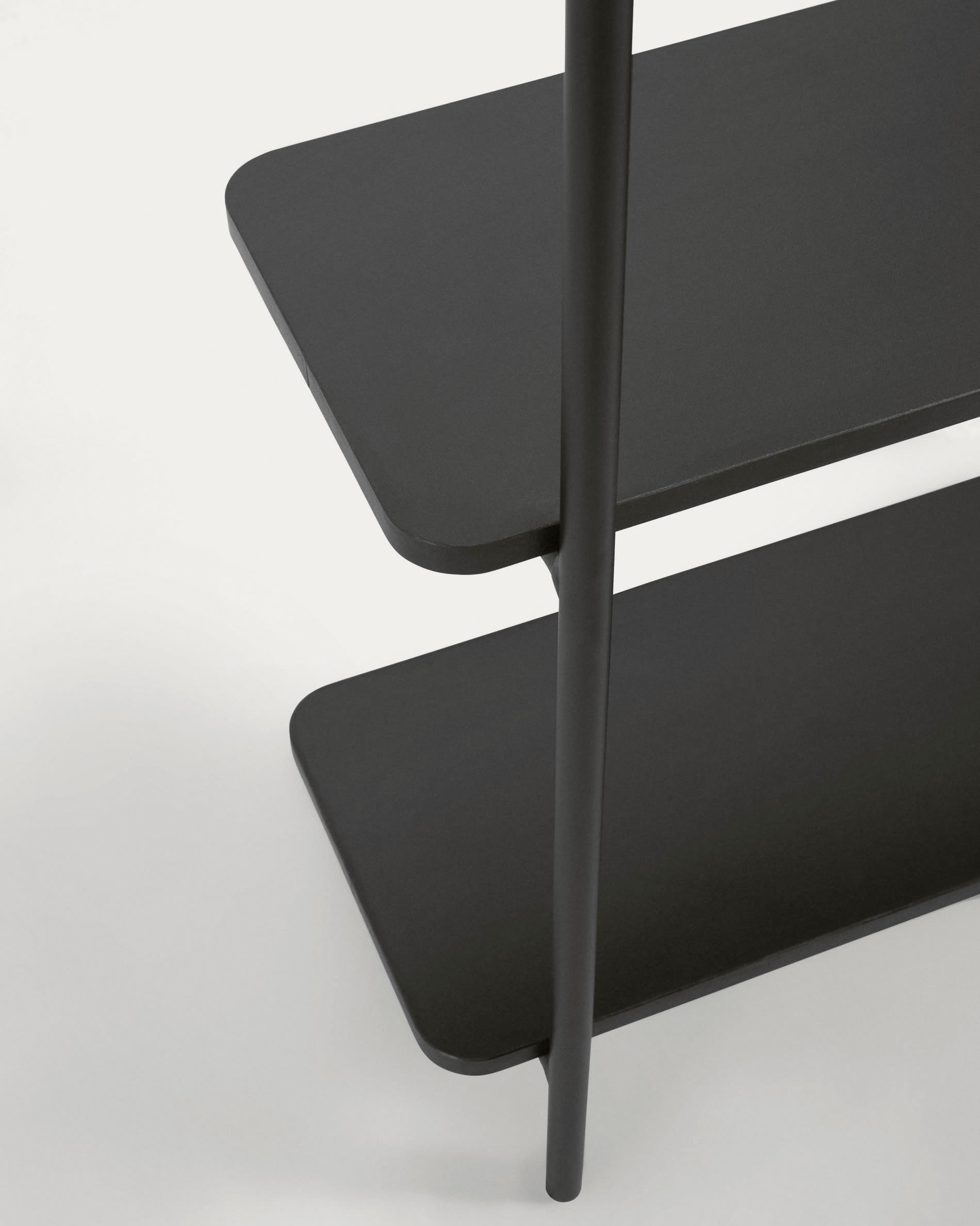 Galatia melamine and metal clothes rail with black finish 60 x 162 cm