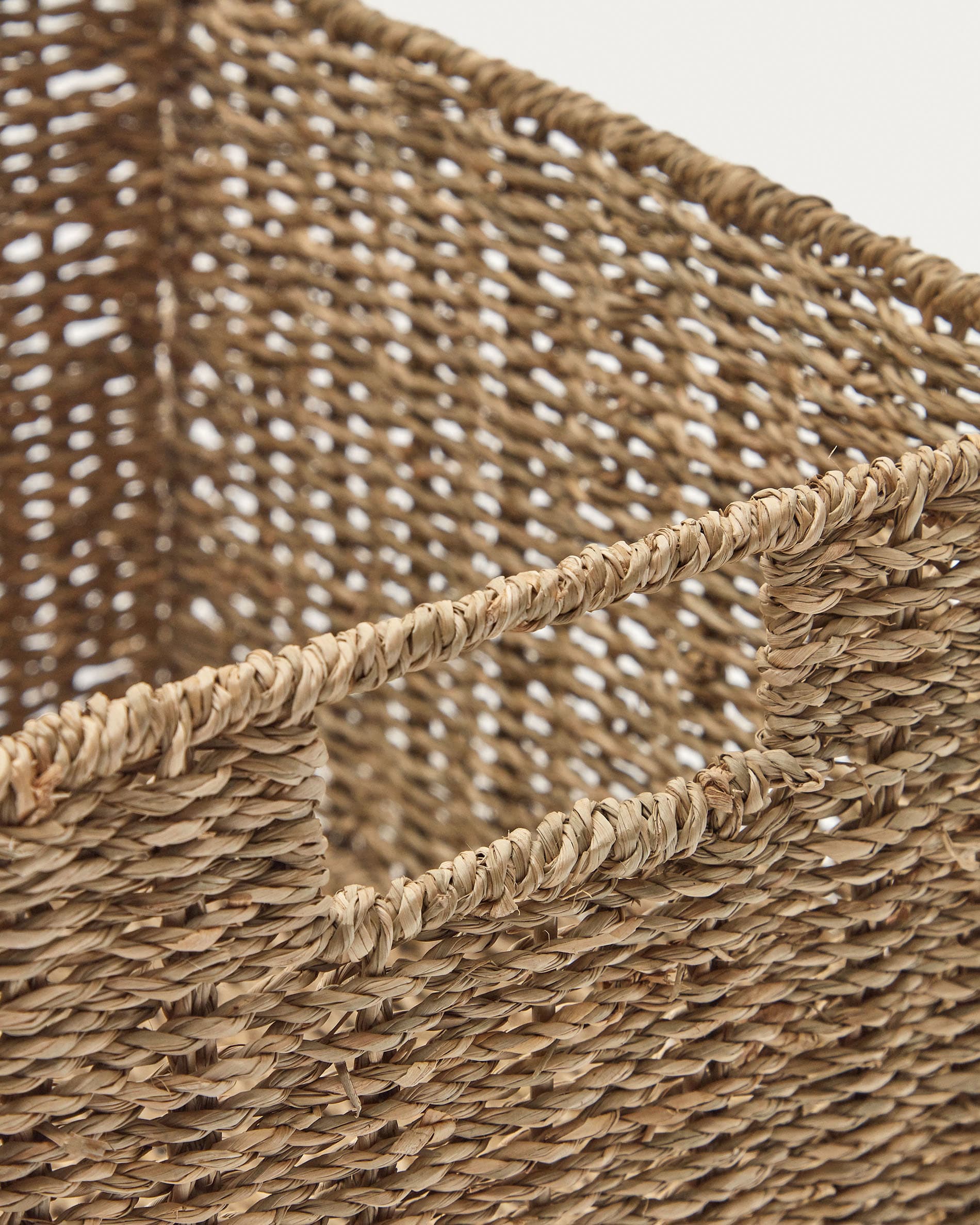 Tossa natural fiber folding box, 32 x 33 cm