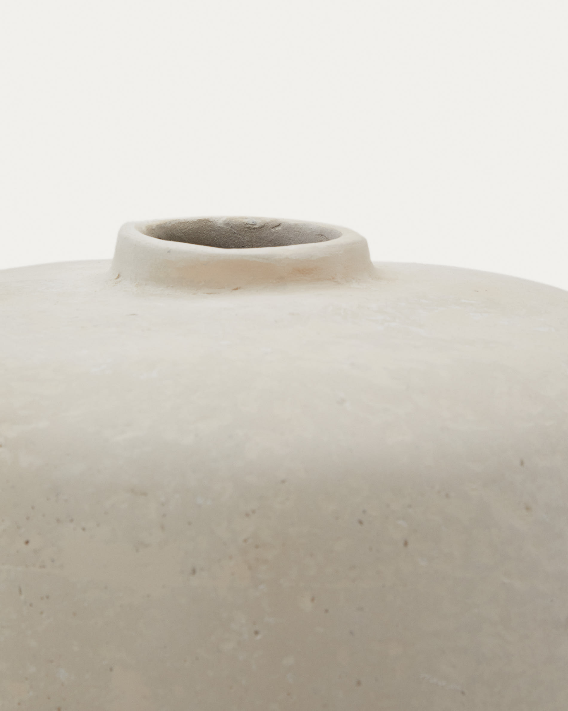 Serina papier mâché vase in white 36.5 cm