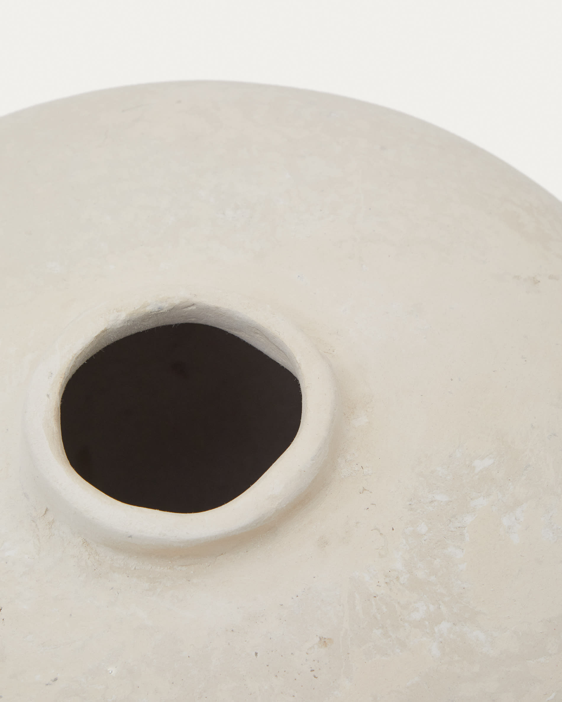 Serina papier mâché vase in white 36.5 cm