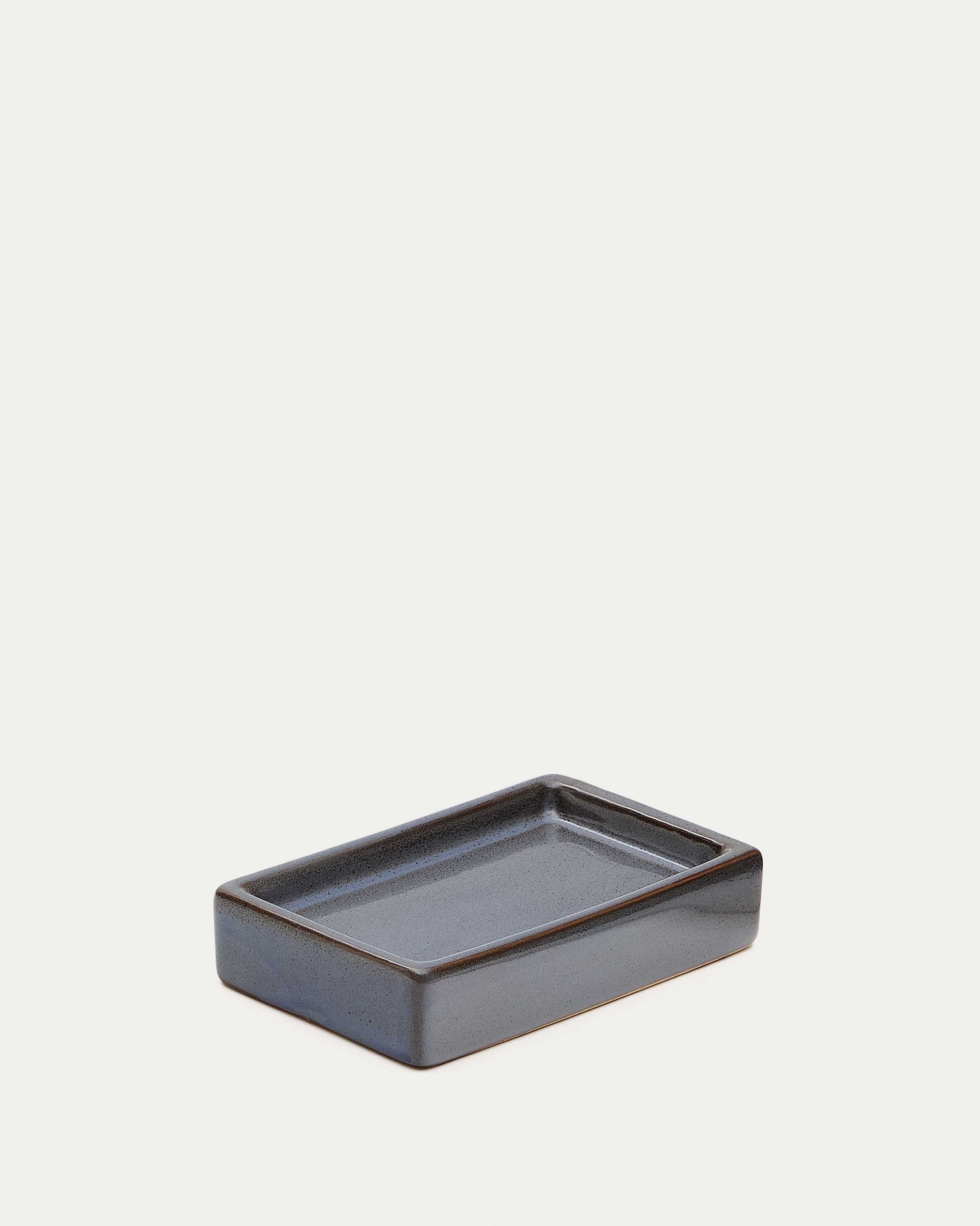 Porte-savon Soft Touch Vitamine II - 12cm - Anthracite - Paris Prix - Neuf