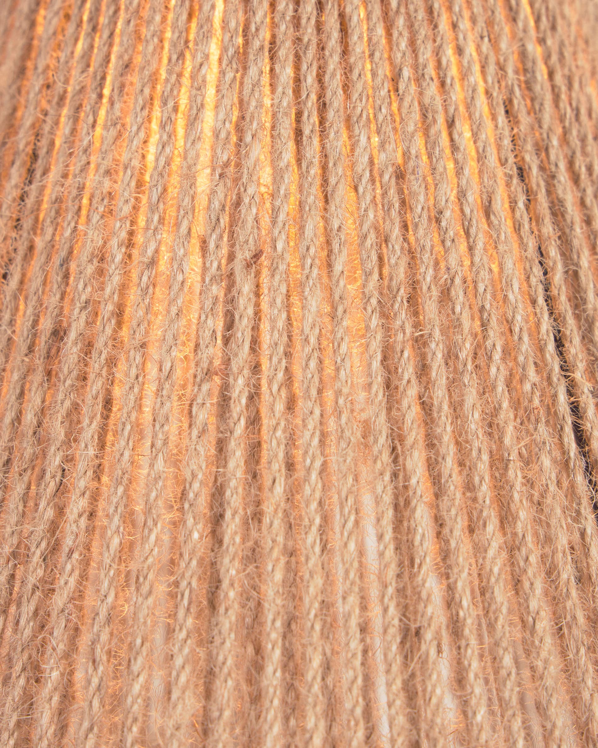 Crista jute light shade with natural finish Ø 24.5 cm