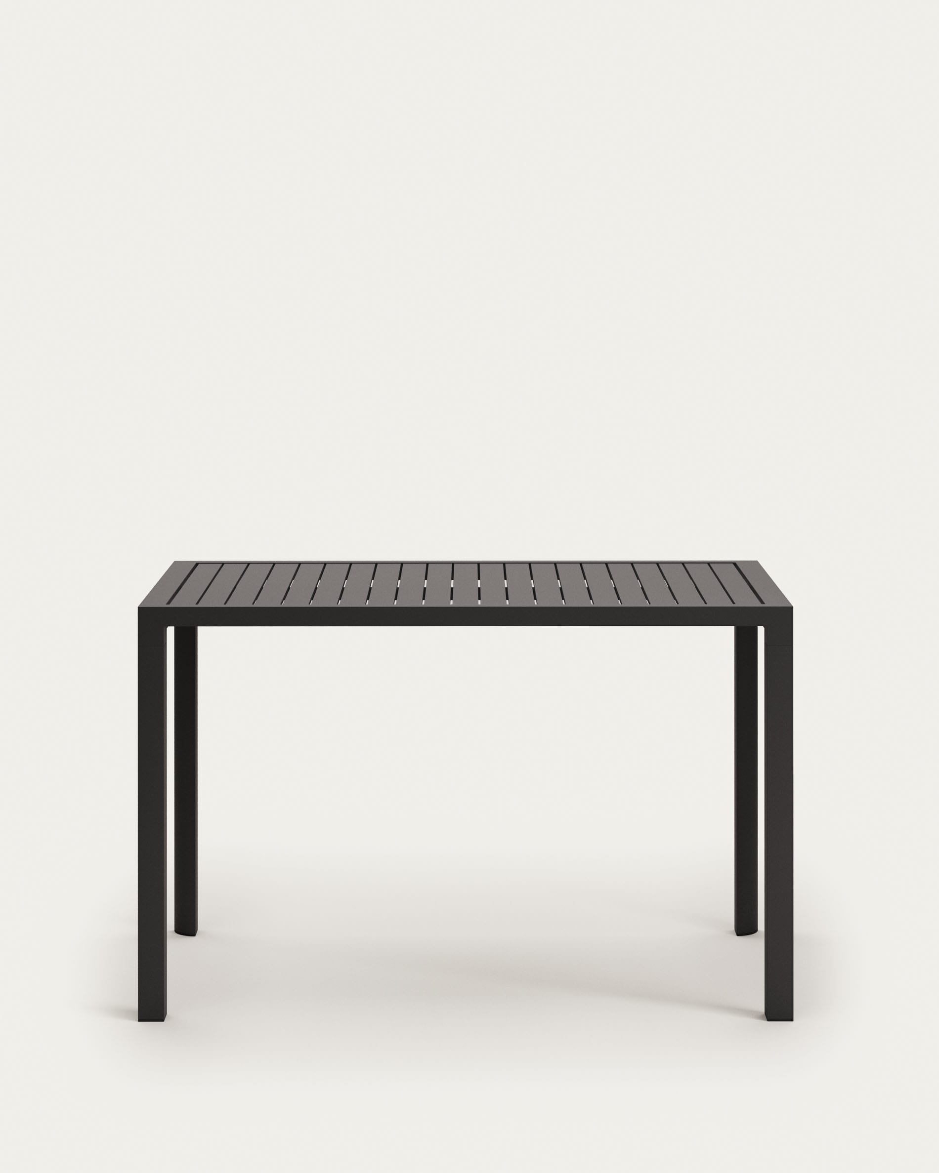 Culip aluminium outdoor bar table in powder coated grey finish 150 x 77 cm Kave Home Great Britain