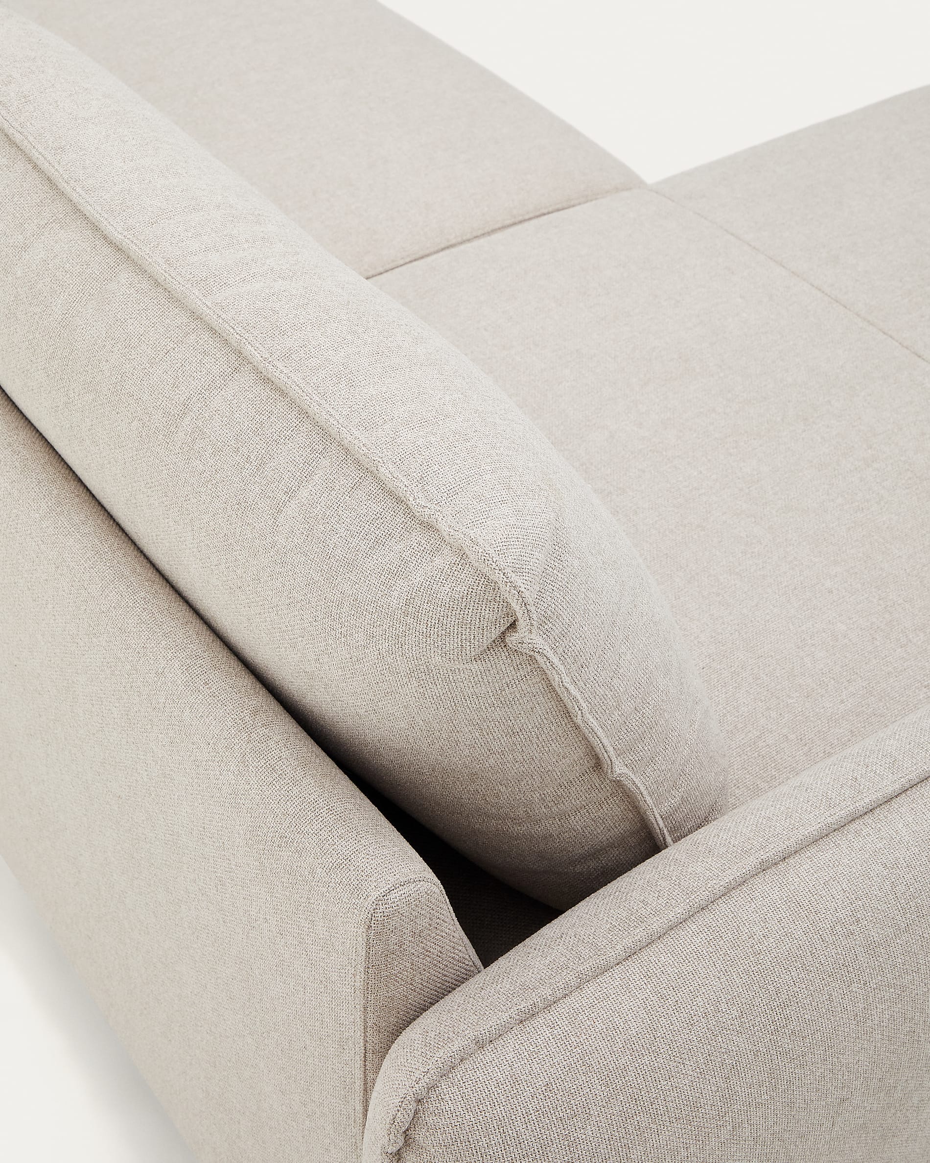 Carlota 3-seater sofa with left / right chaise longue in beige, 262 cm FSC Mix Credit