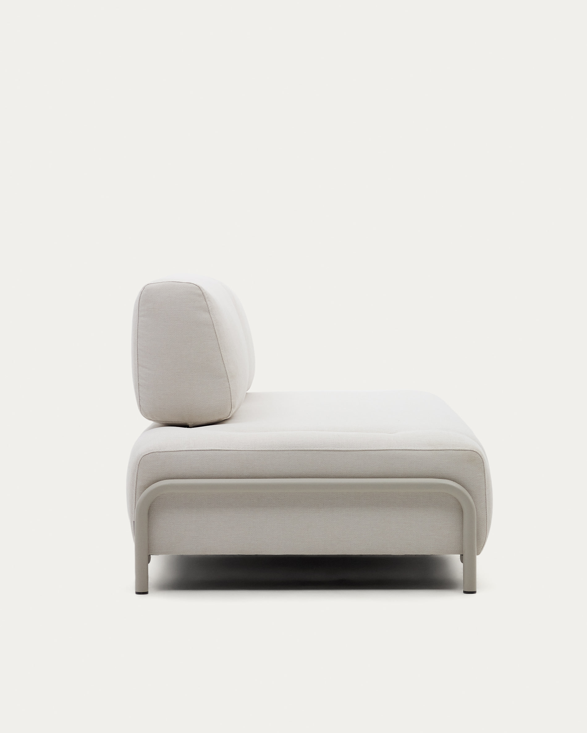 Compo module beige chenille 3-seater with beige metal structure 232 cm FSC Mix Credit