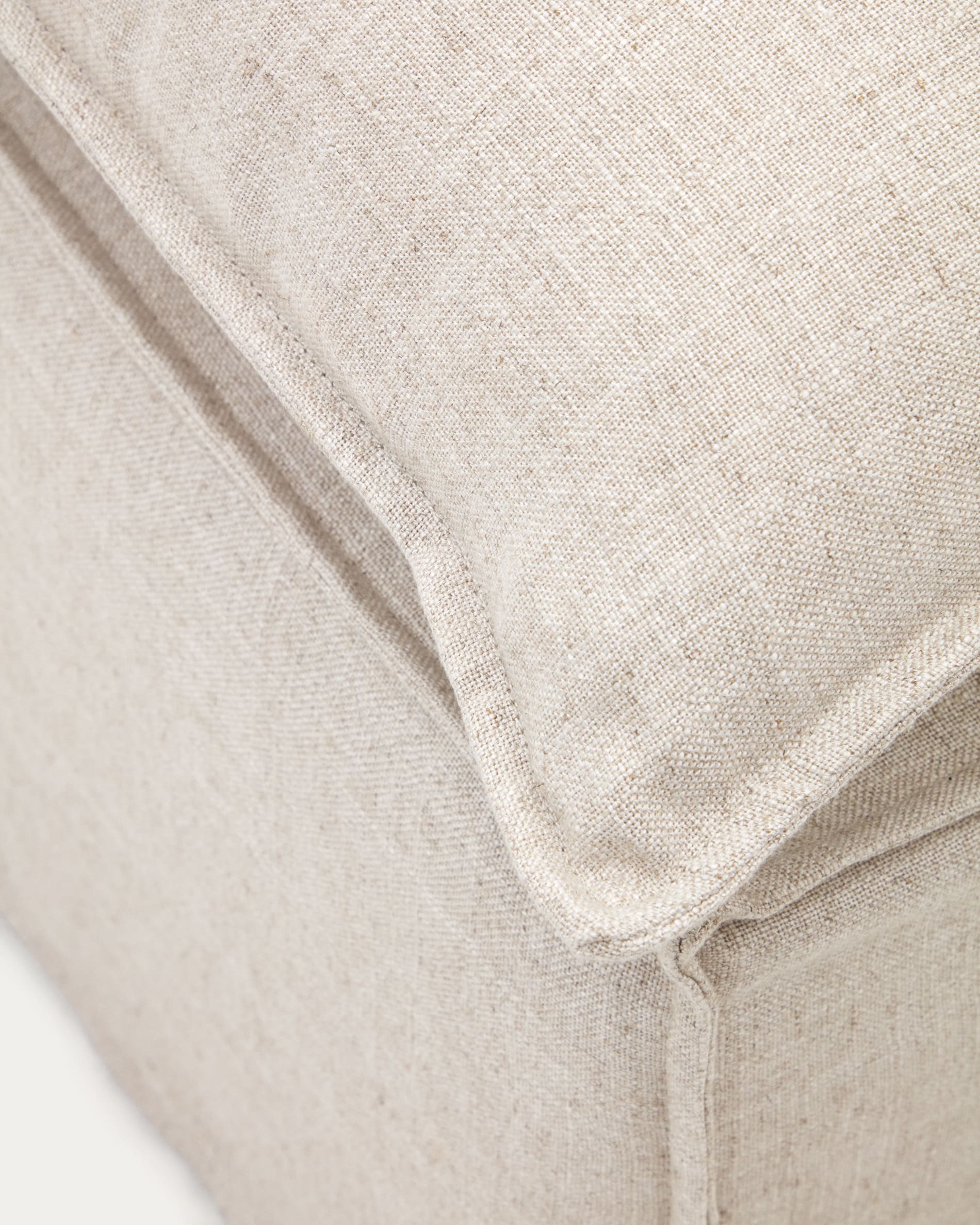 Anarela linen pouffe cover, 80 x 80 cm