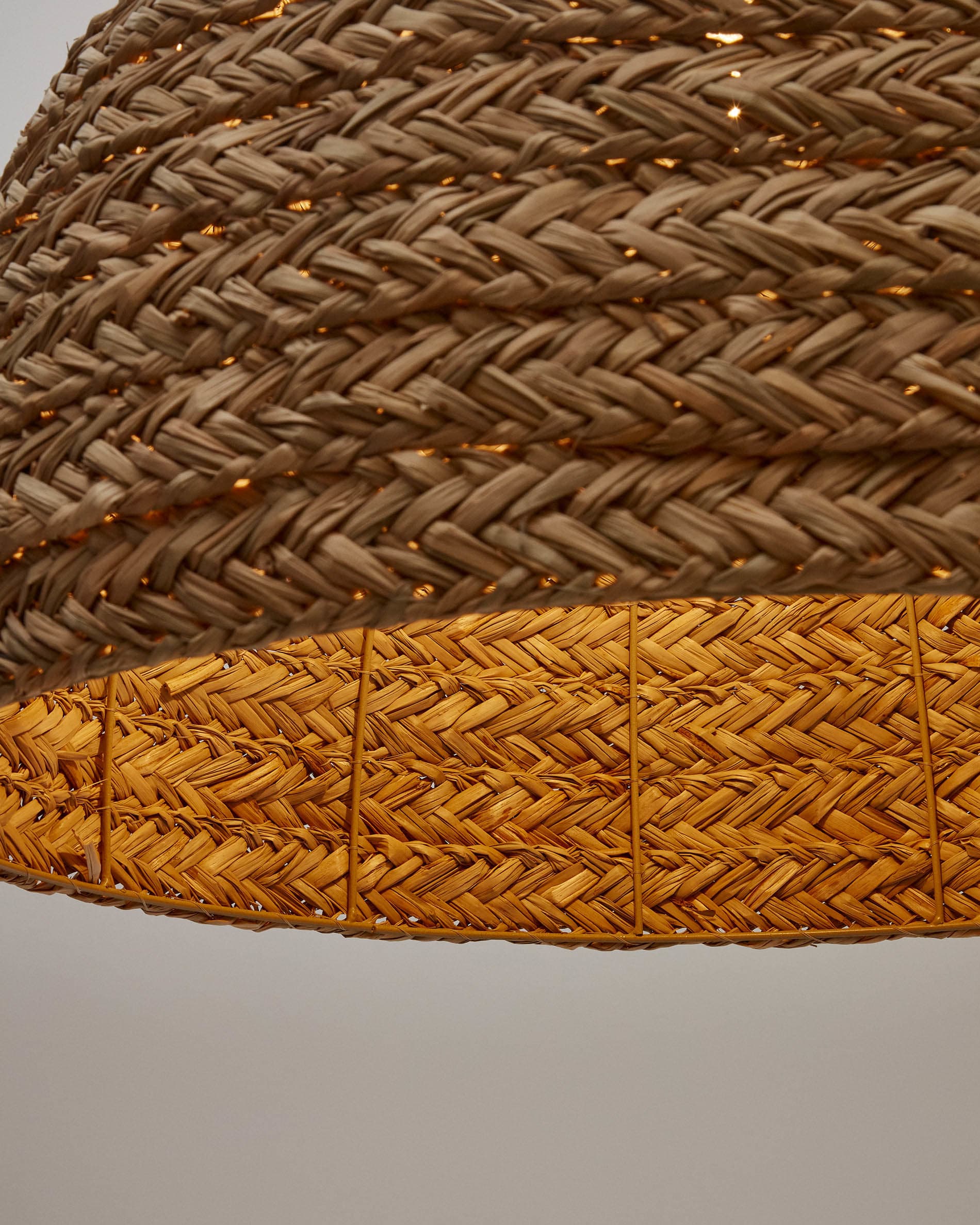 Fonteta natural fiber ceiling lamp shade in a natural finish, Ø 60 cm