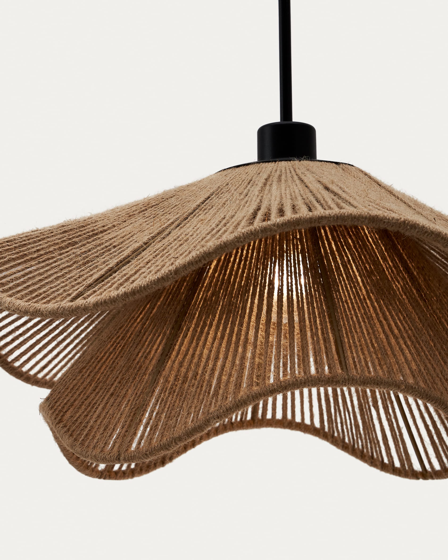 Pontos ceiling lamp shade in jute with a natural finish, Ø 50 cm