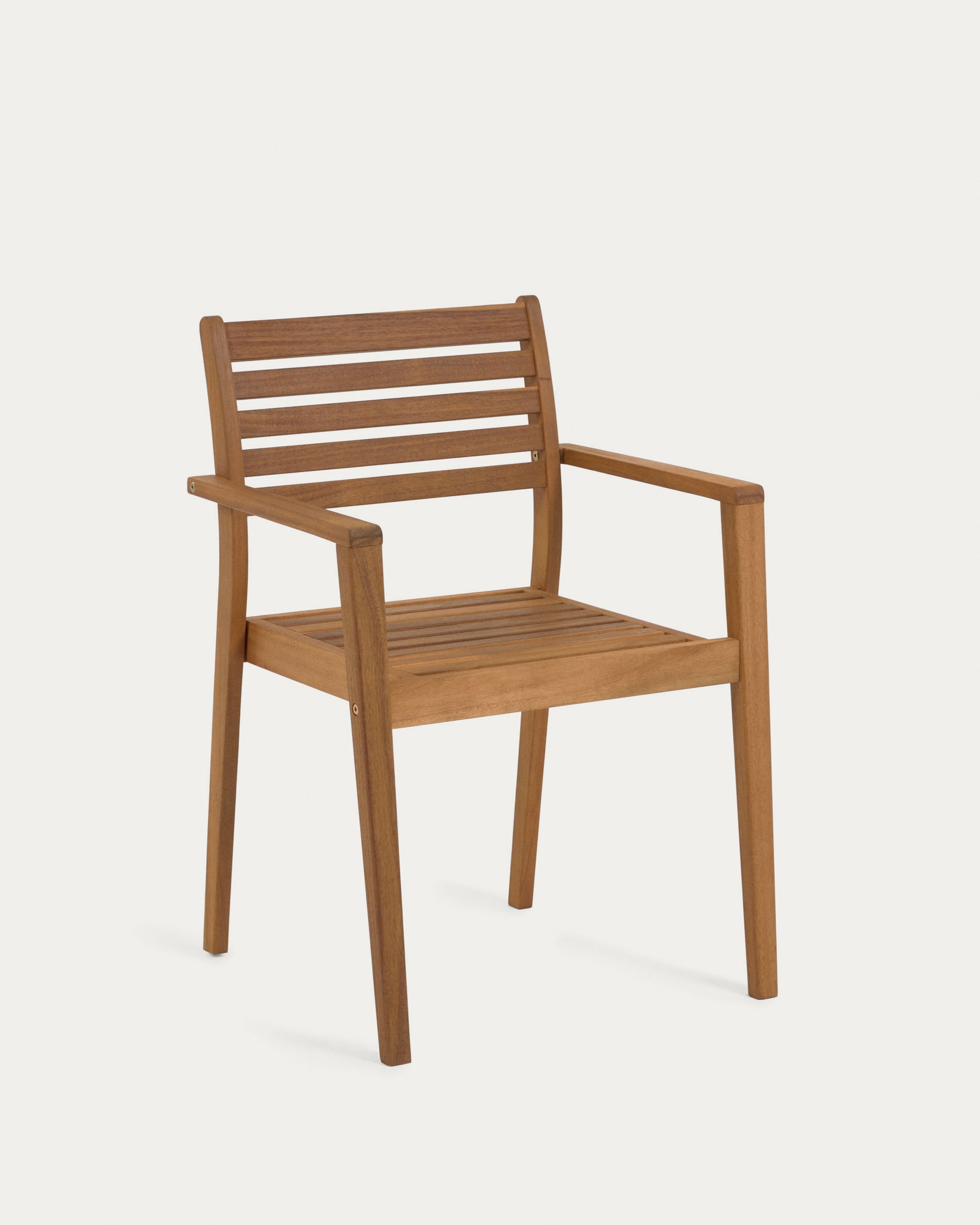 Hanzel stackable solid acacia wood garden chair FSC 100% | Kave