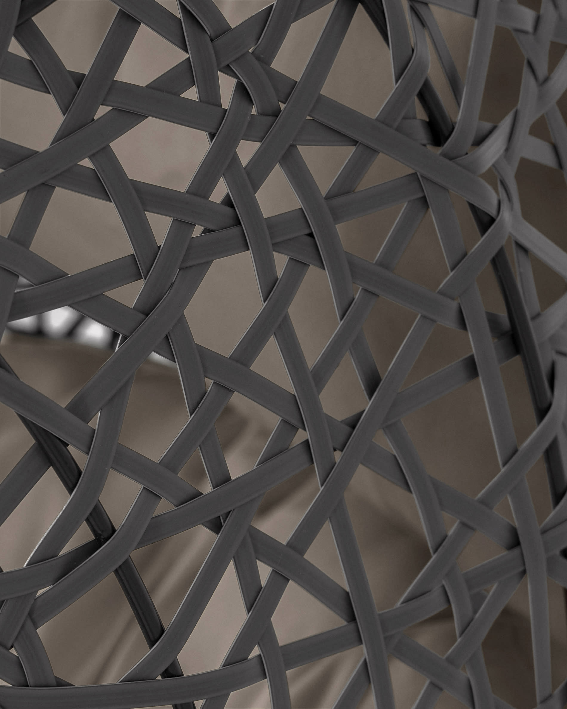 Florina hanging chair in dark grey