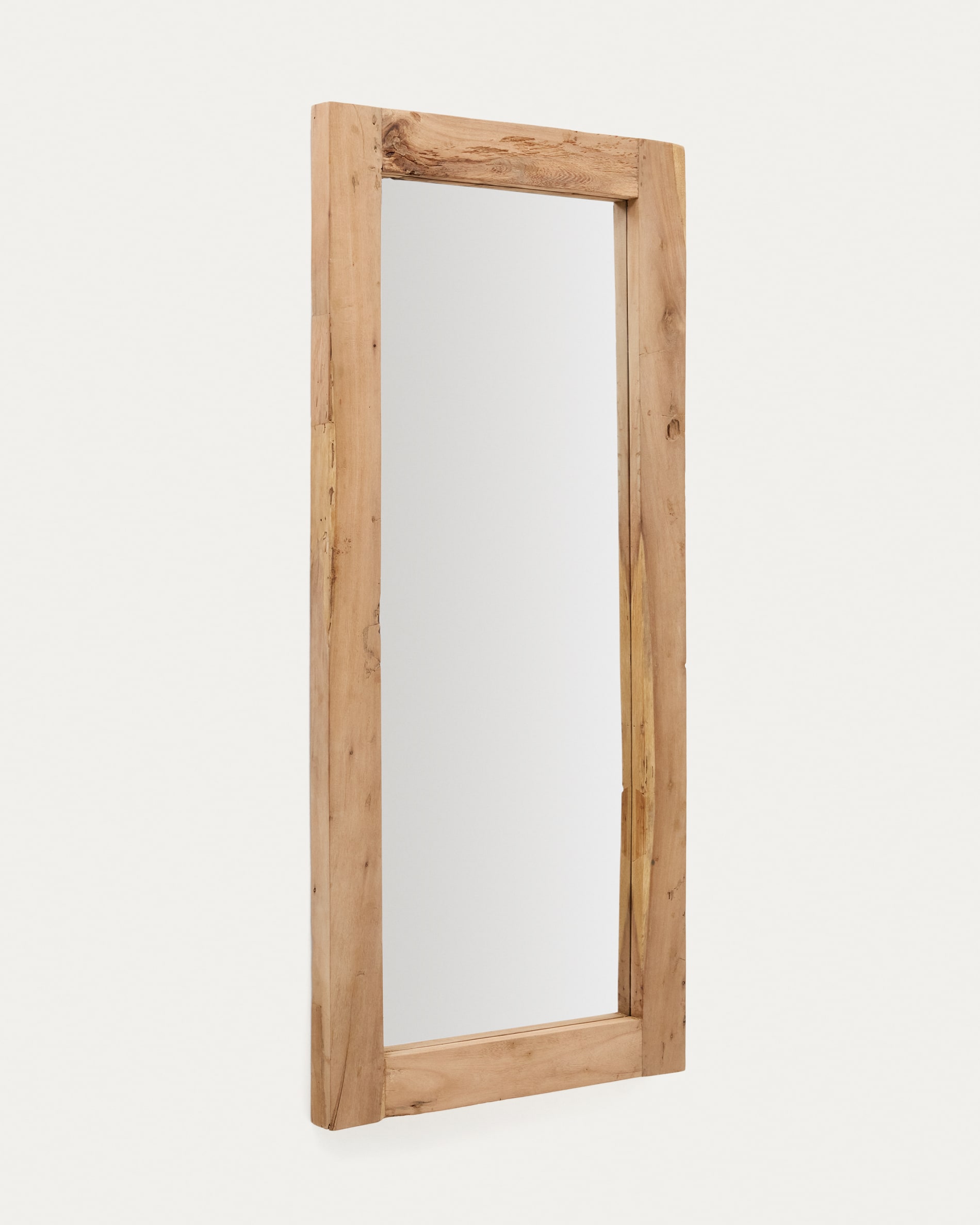 Maden wooden mirror with a natural finish 80 x 180 cm | Kave