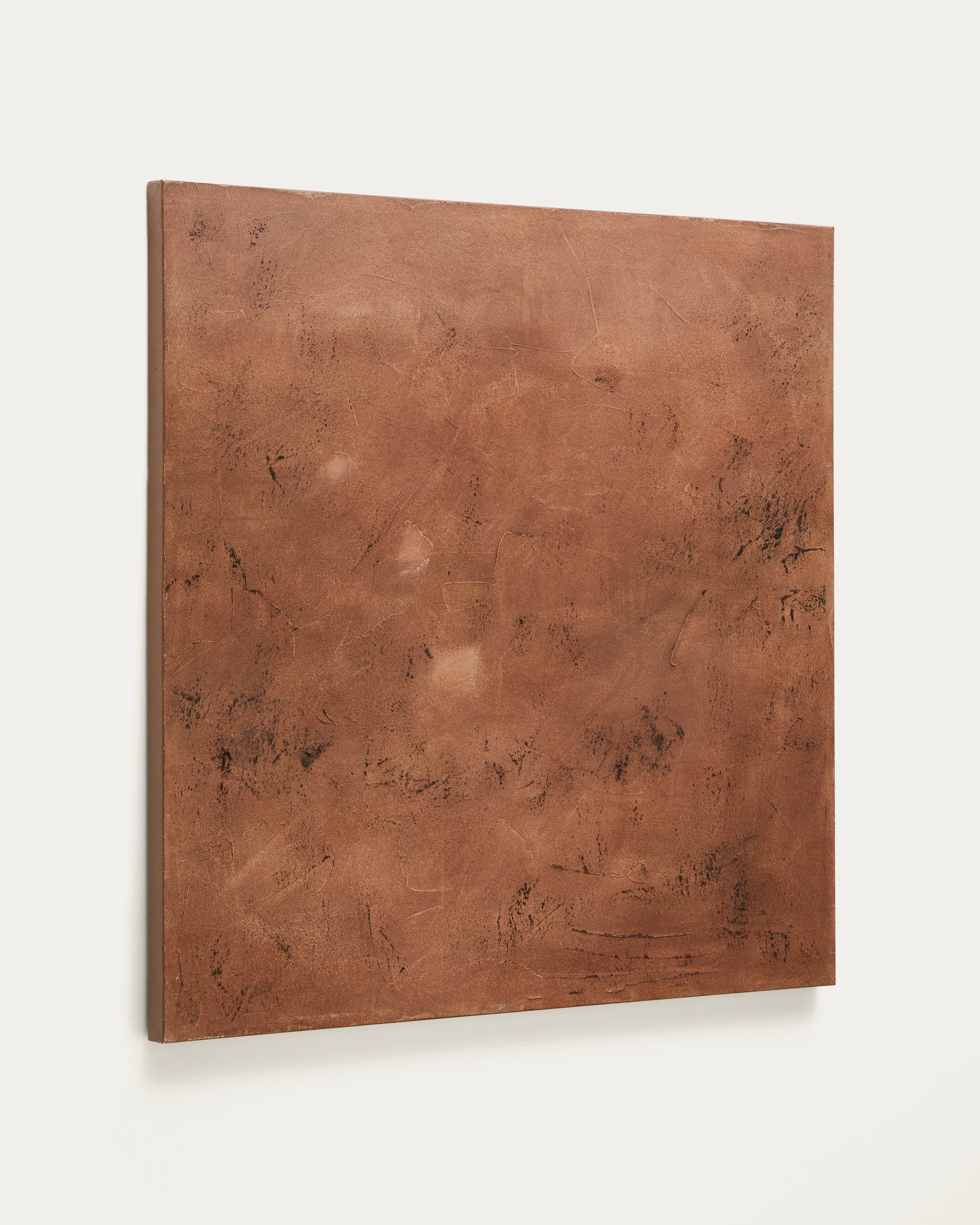 사비라 추상화 캔버스 벽장식 (브라운 코퍼) 100 x 100 cm