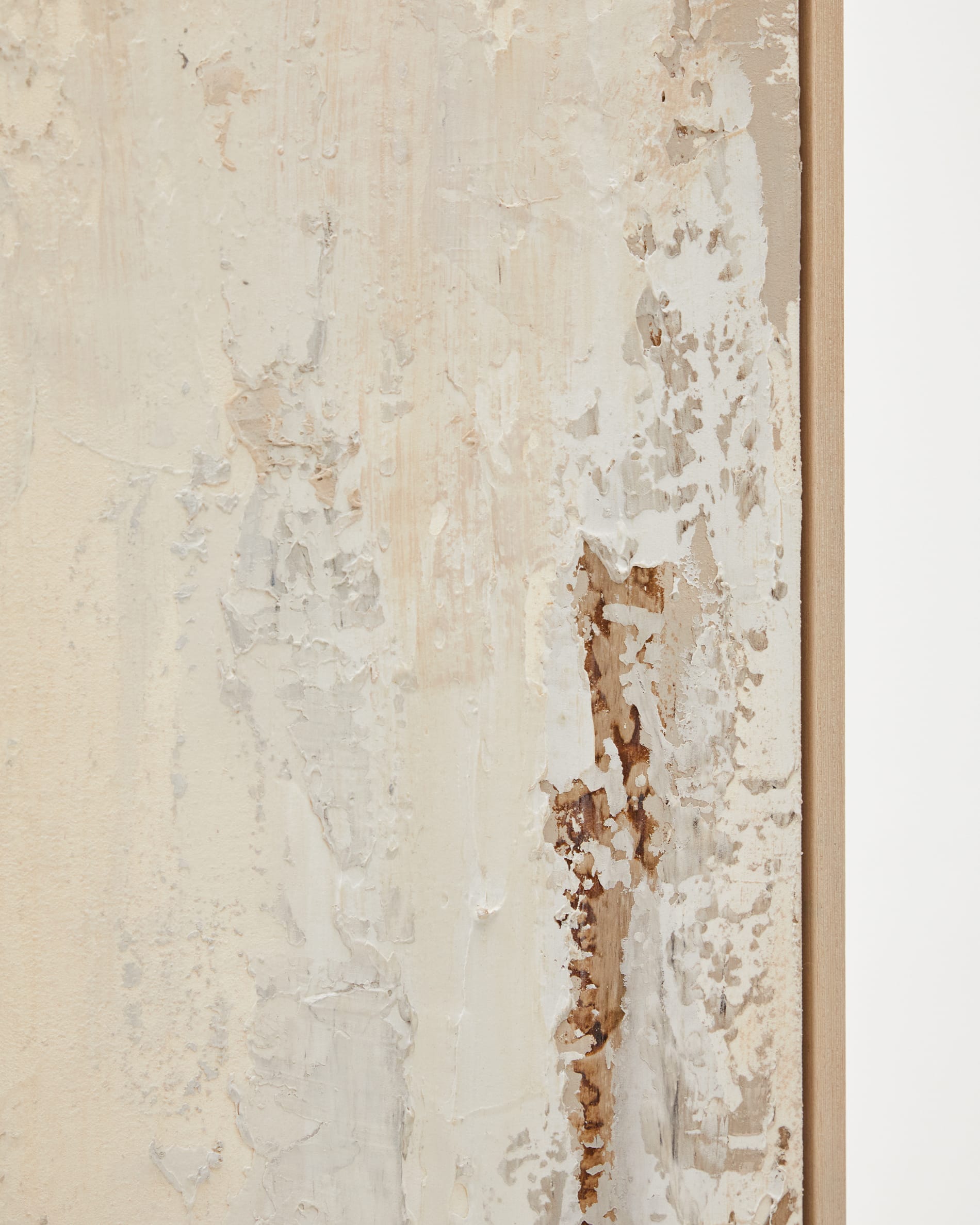 Silpa abstract painting in light beige 200 x 120 cm