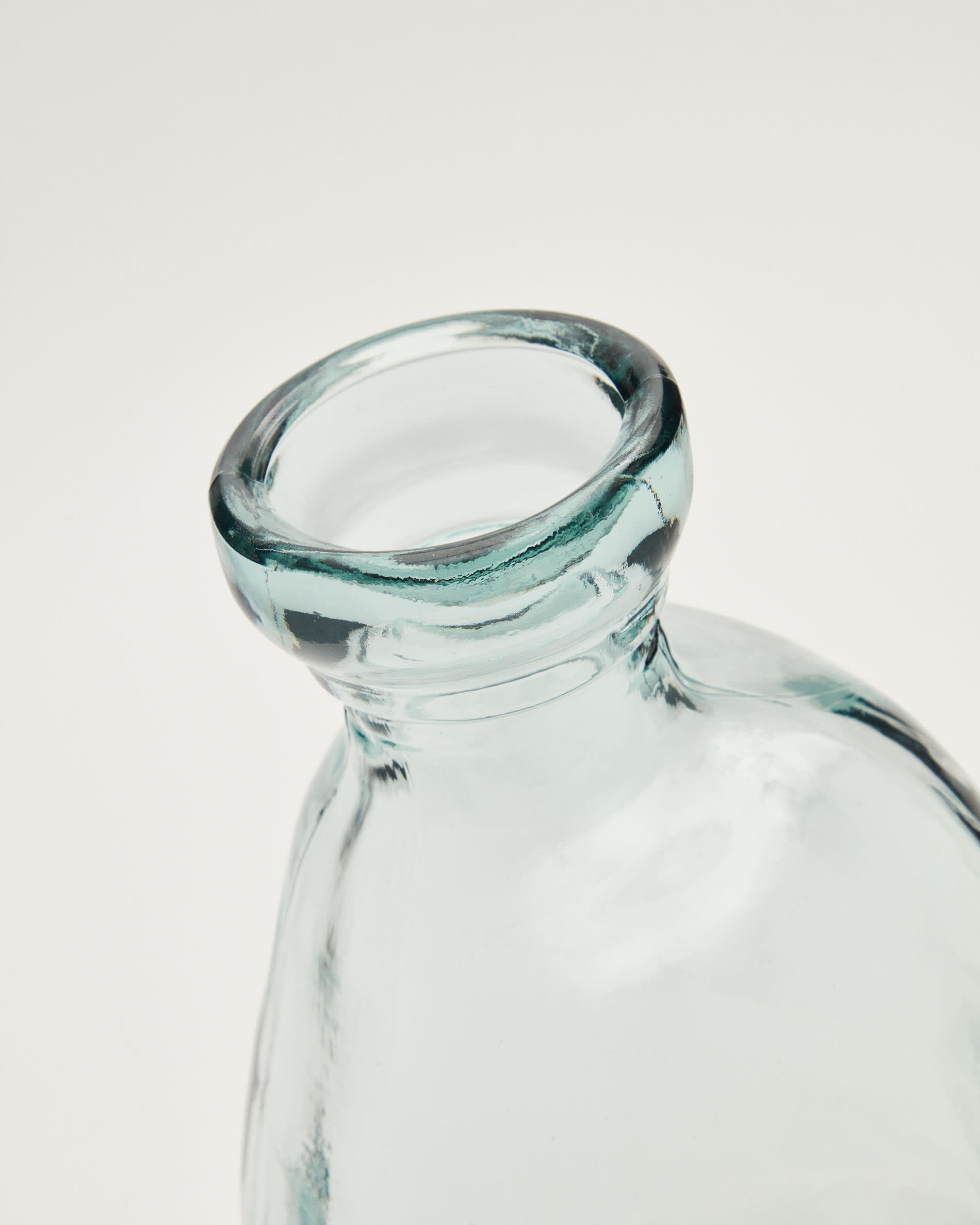 Brenna vase in 100% recycled transparent glass, 51 cm