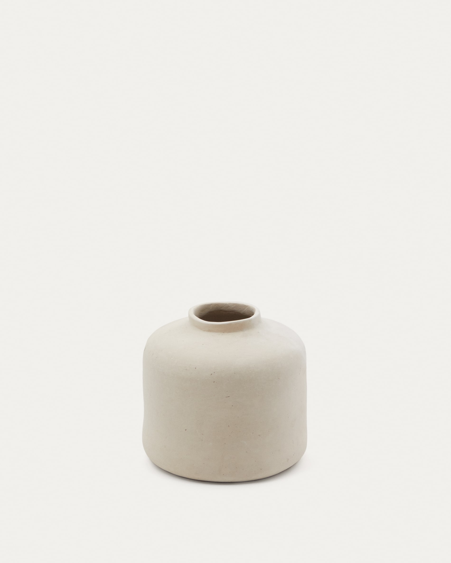 Serina papier mâché vase in white 27 cm