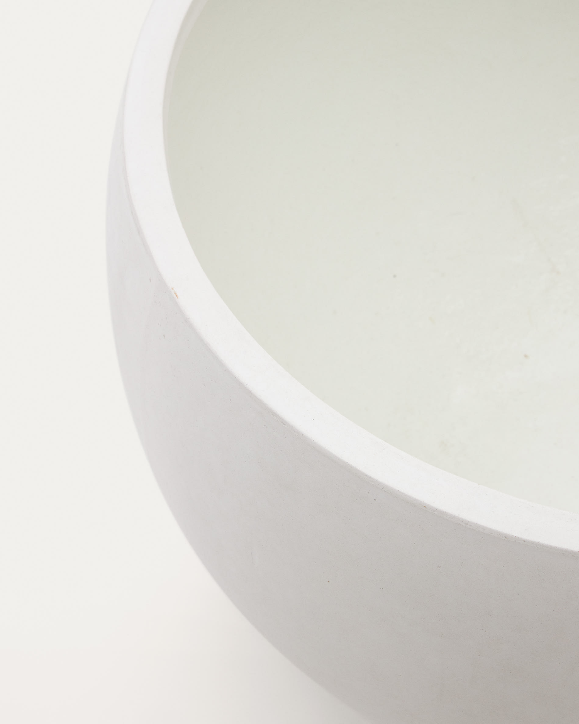 Grau White Cement Planter Ø 72 cm