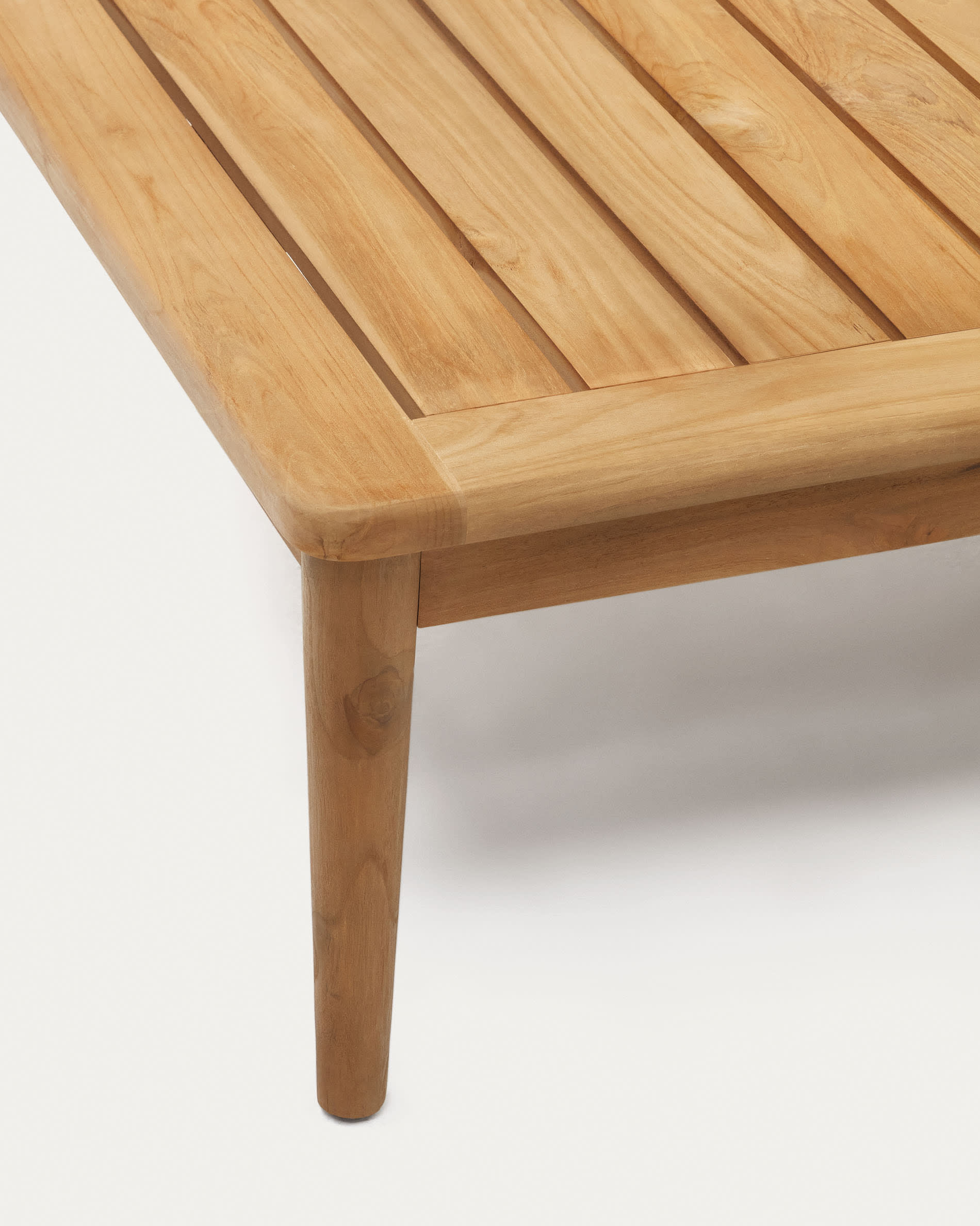 Portitxol solid teak coffee table, 80 x 80 cm