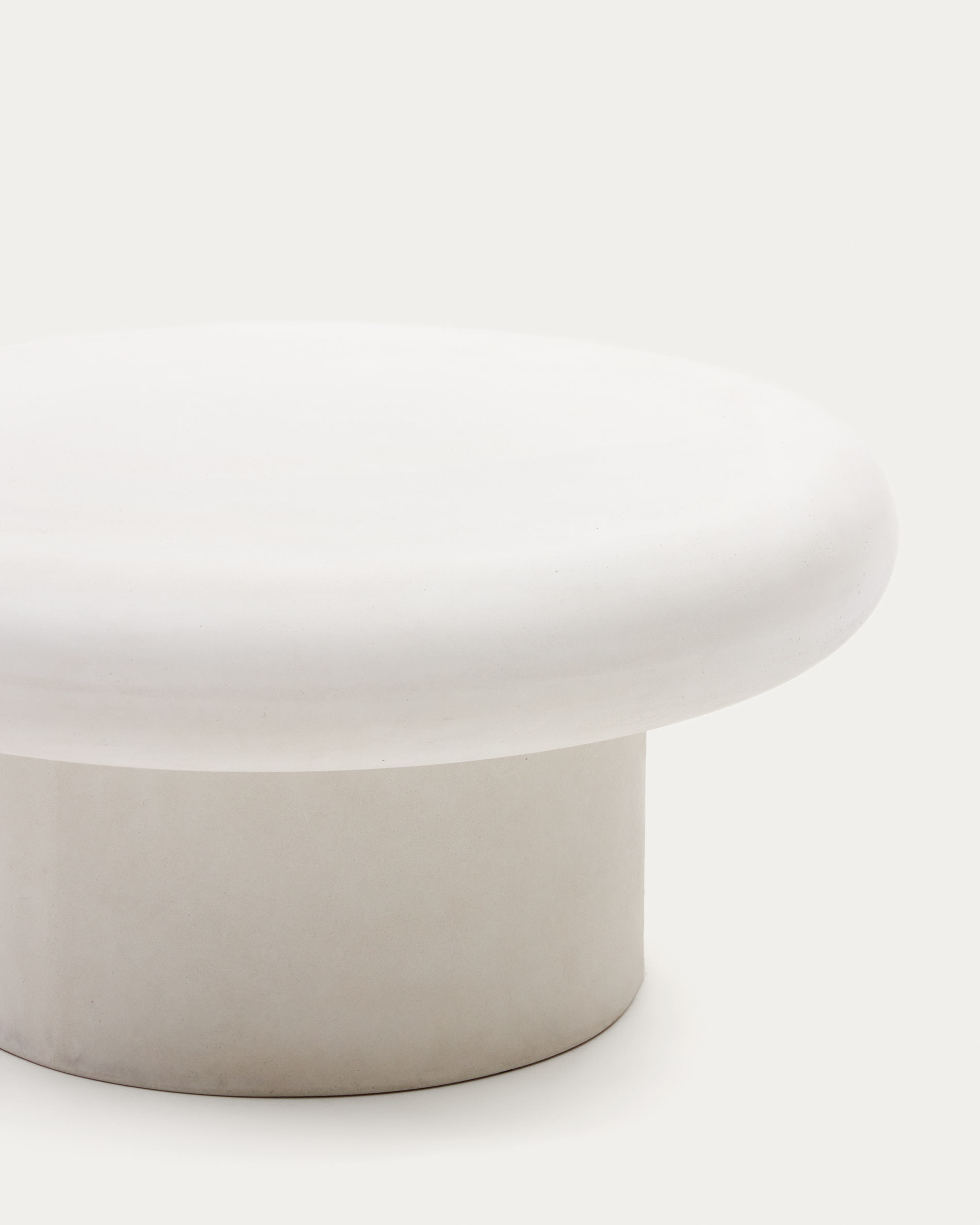 Addaia Round White Cement Coffee Table Ø66 cm