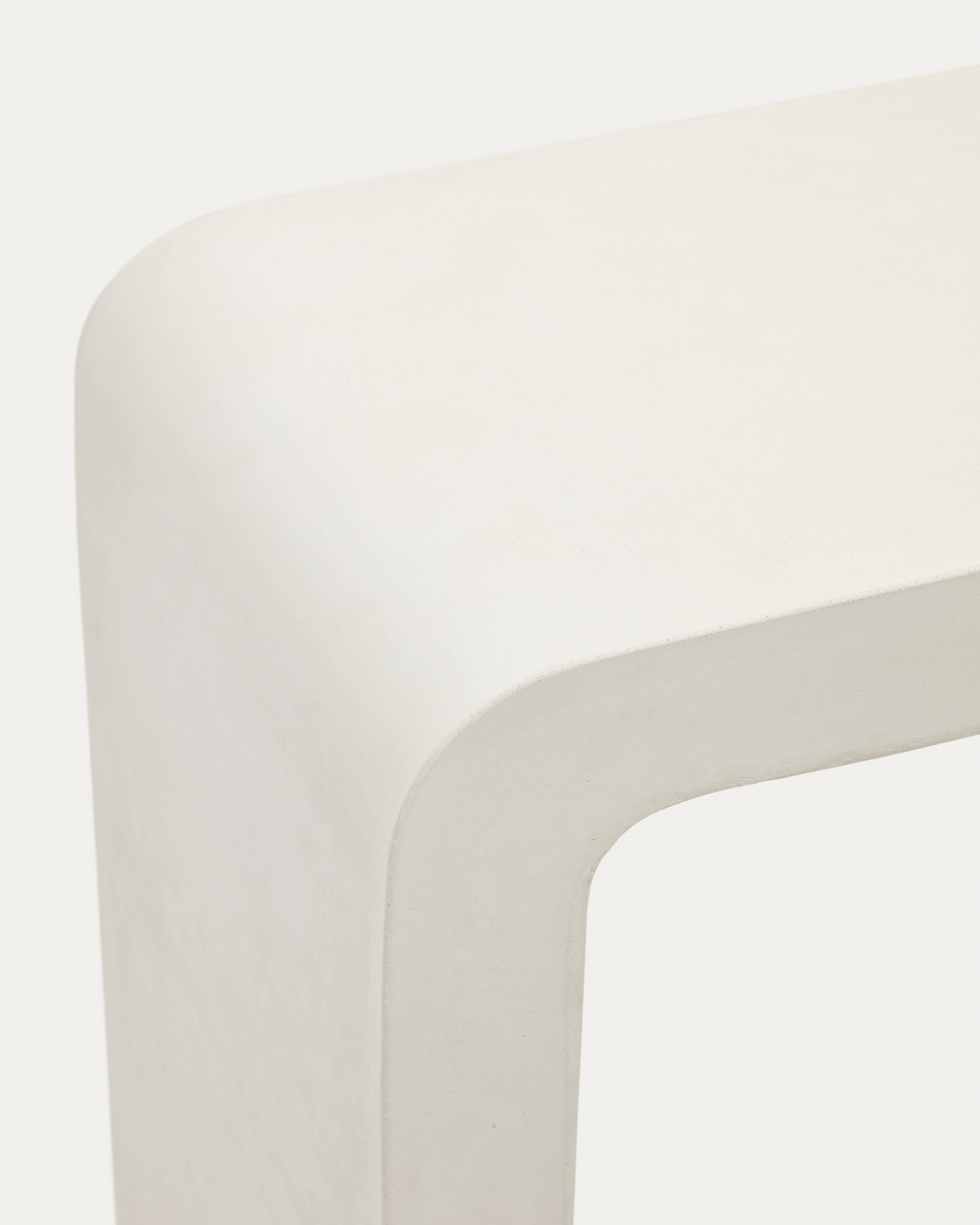 Aiguablava console in white cement, 120 x 80 cm