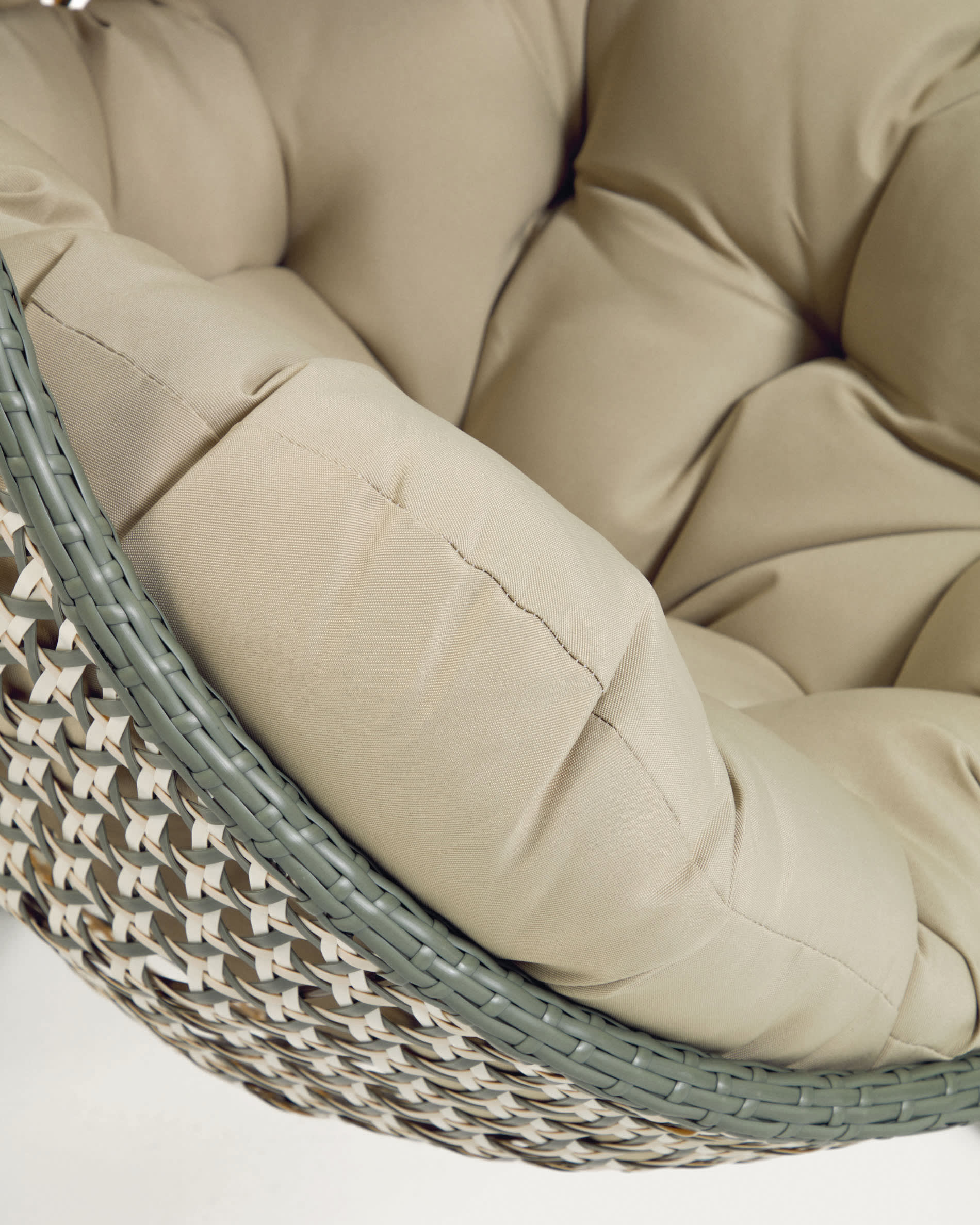 Cira multicolour hanging armchair with dark grey base