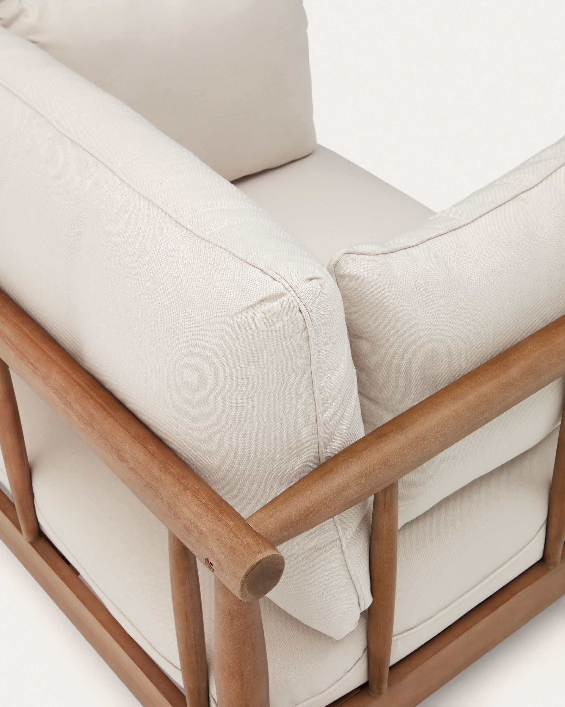 Sacova solid eucalyptus wood armchair