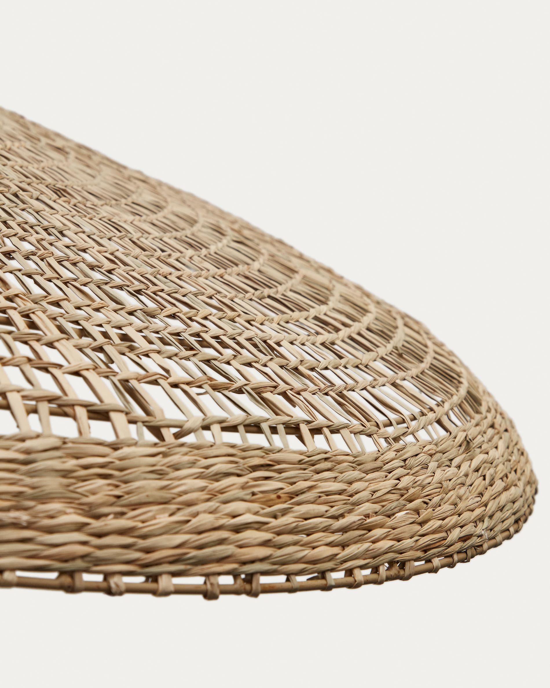 Cruilles natural fiber ceiling lamp shade in a natural finish, Ø 100 cm