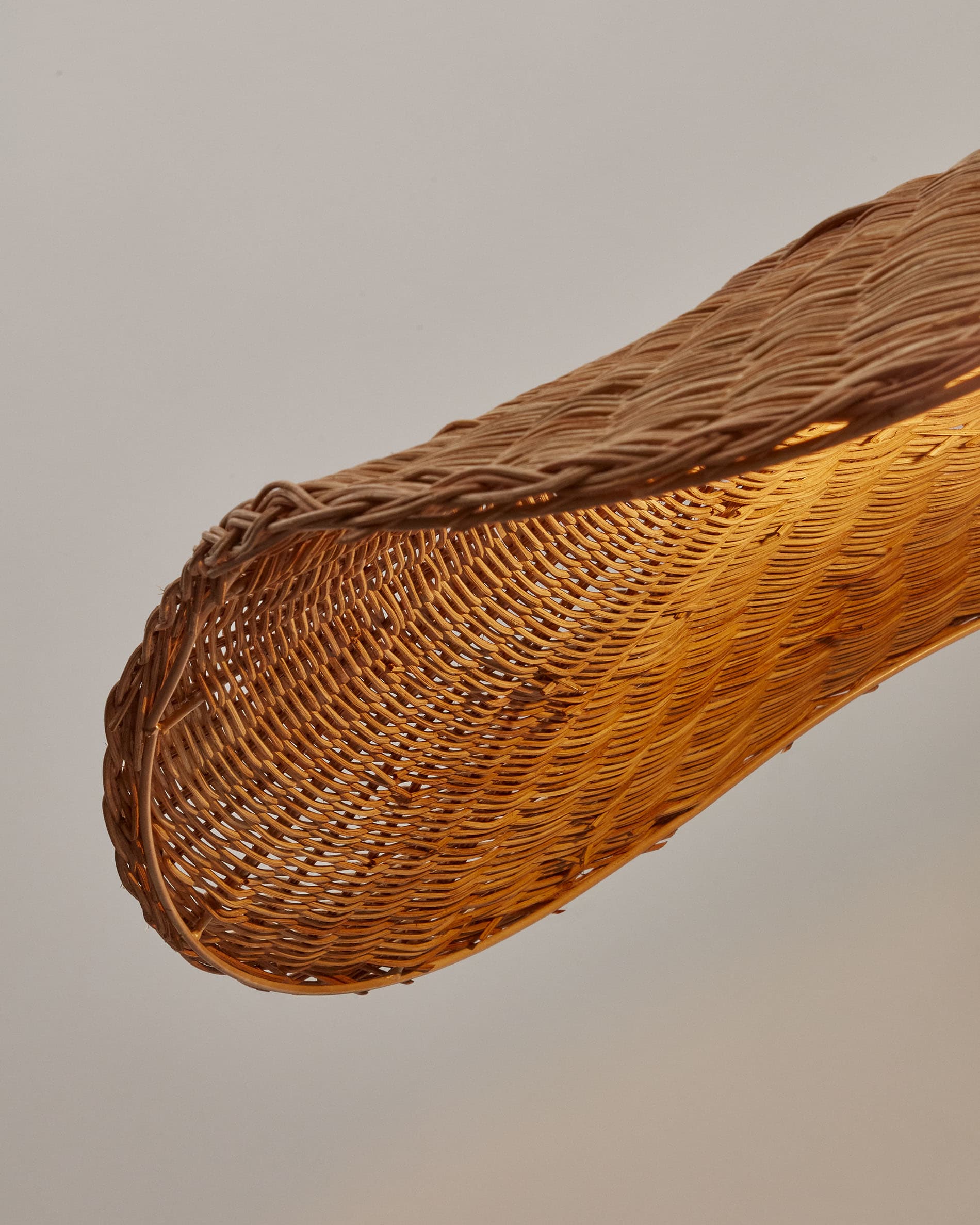 Bisbal ceiling lamp shade with a natural finish, Ø 80 cm