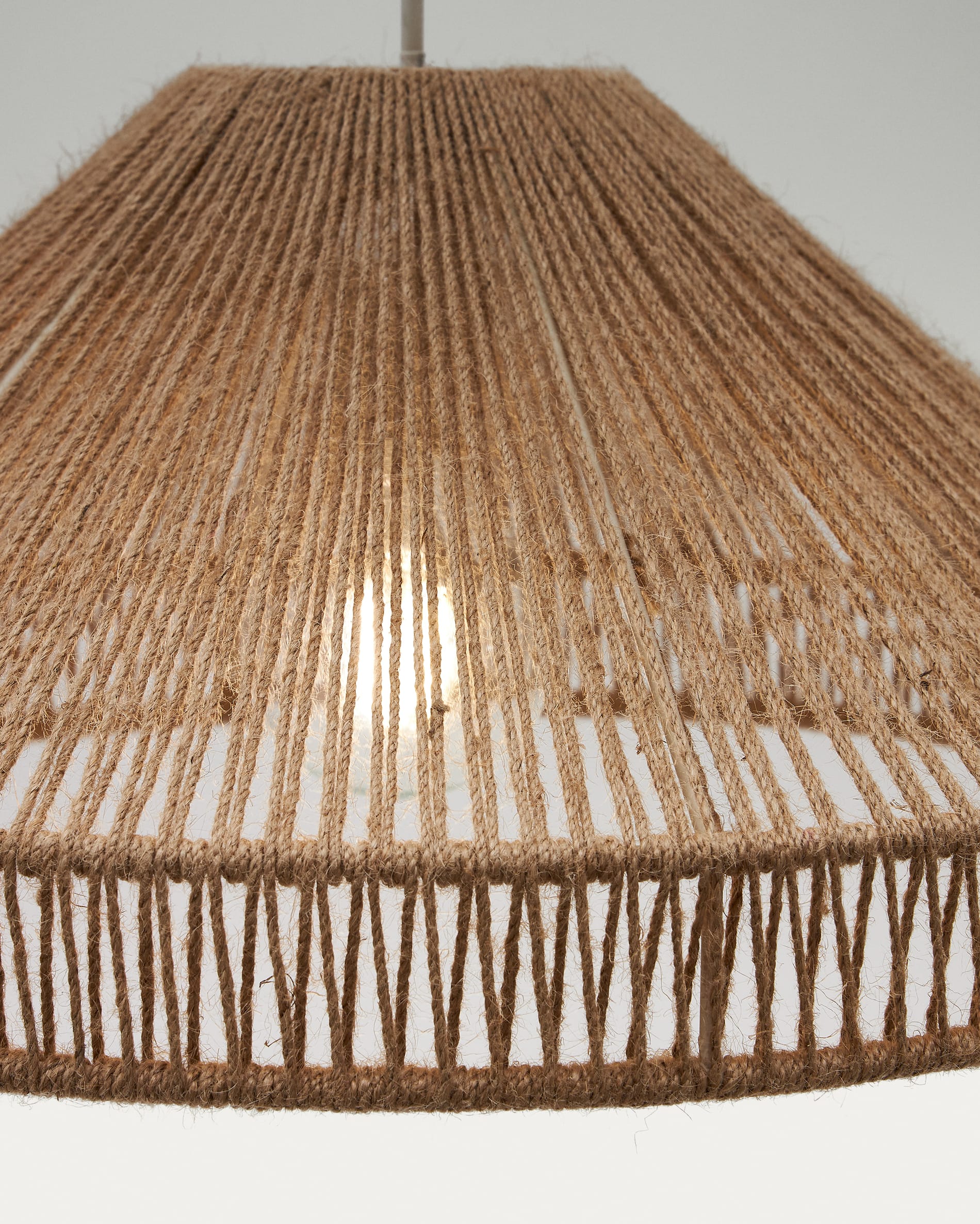 Pontos ceiling lamp shade in jute with a natural finish, Ø 45 cm