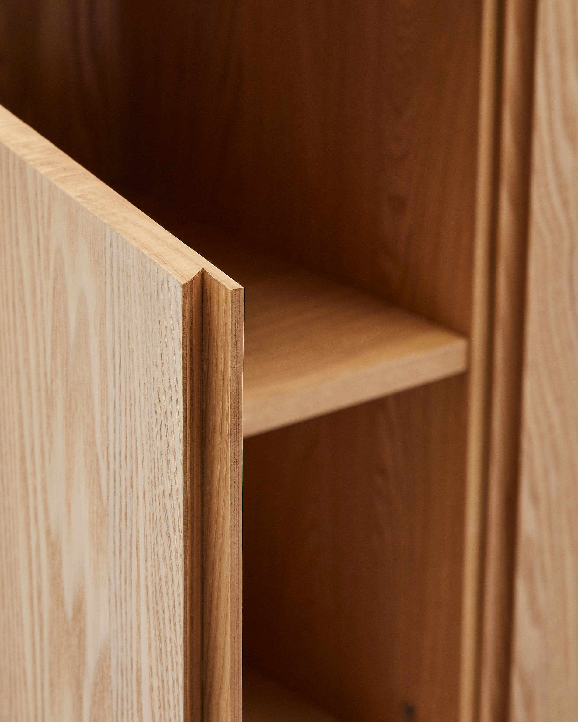 Salaya sideboard in ash plywood FSC Mix Credit, 200 cm x 79 cm