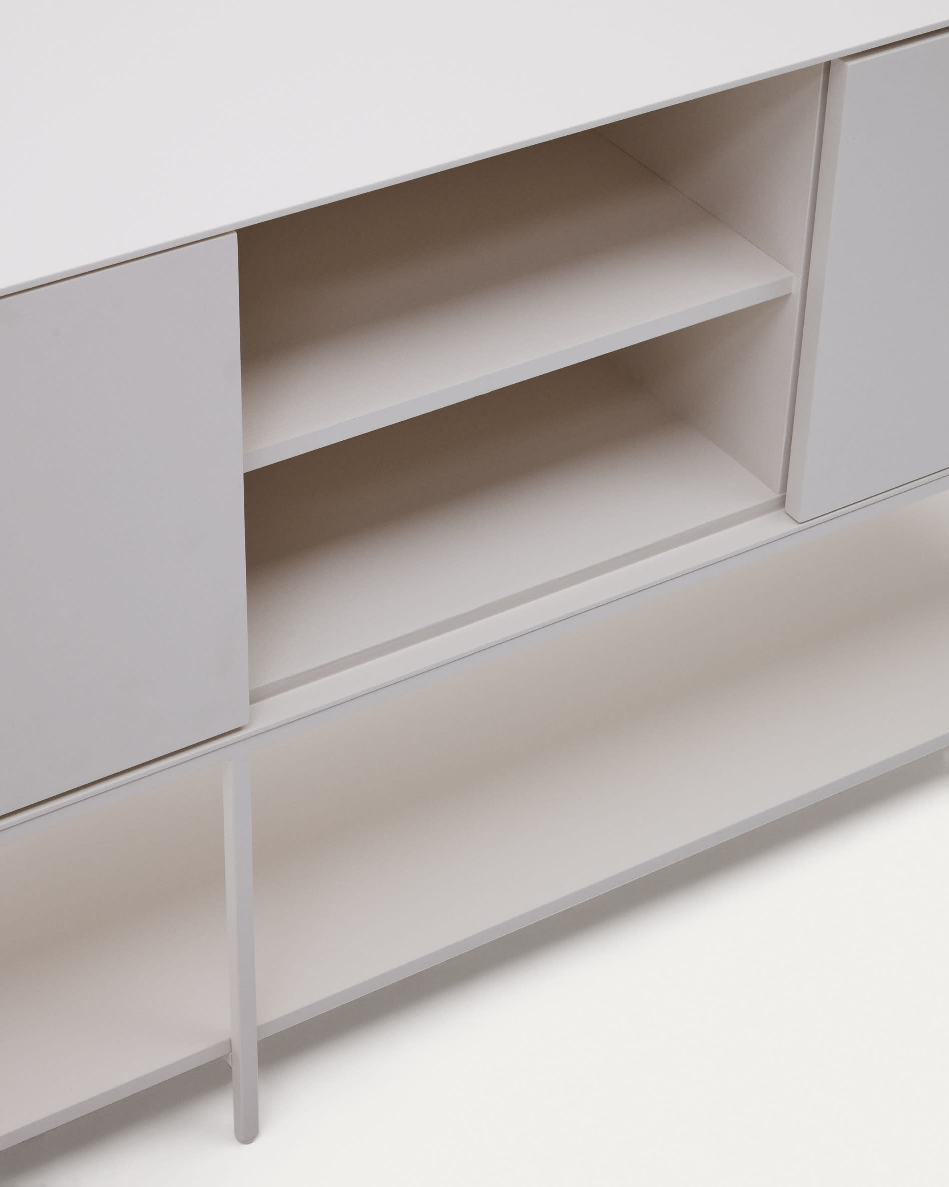 Vedrana 3-door sideboard white lacquered MDF 195 x 80 cm